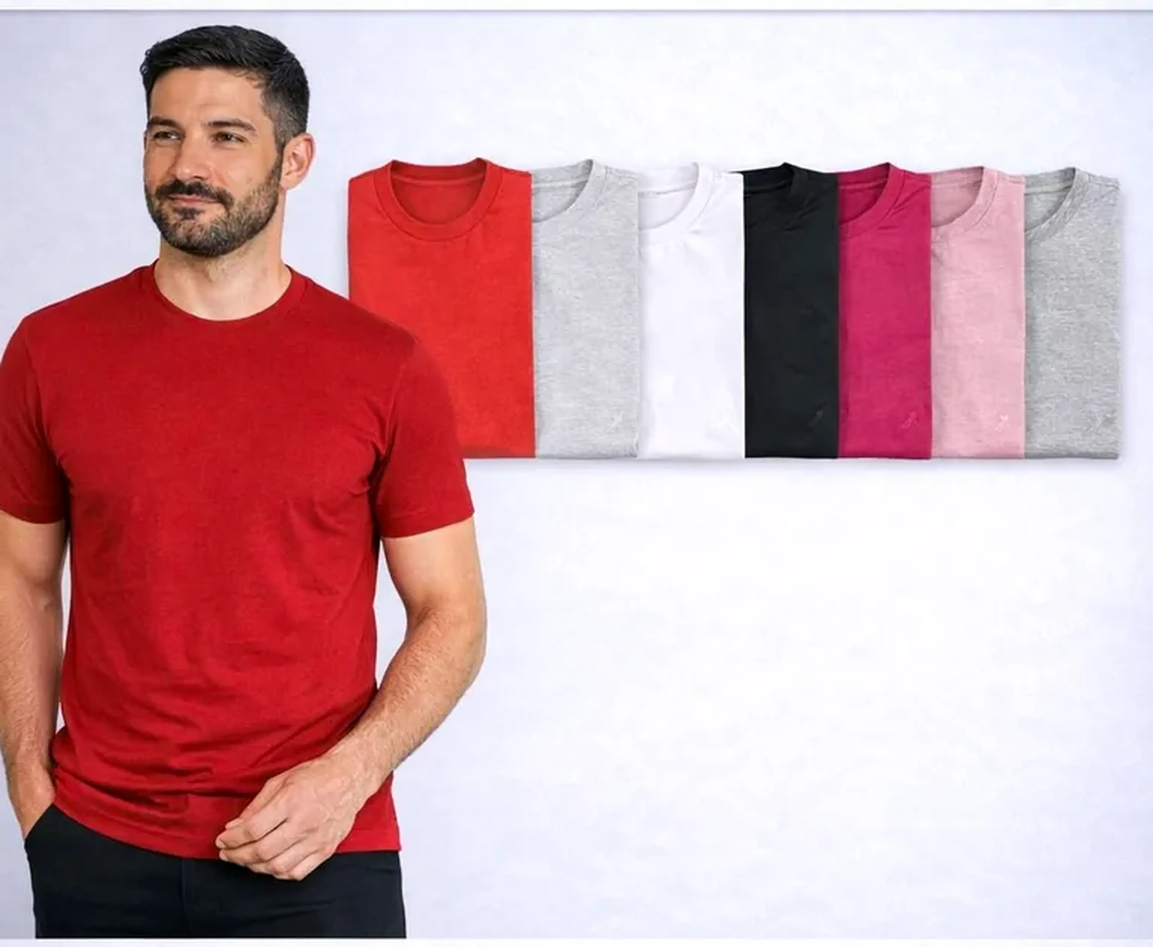 Camisa Básica - Cores Diversas - Tam. G imagem