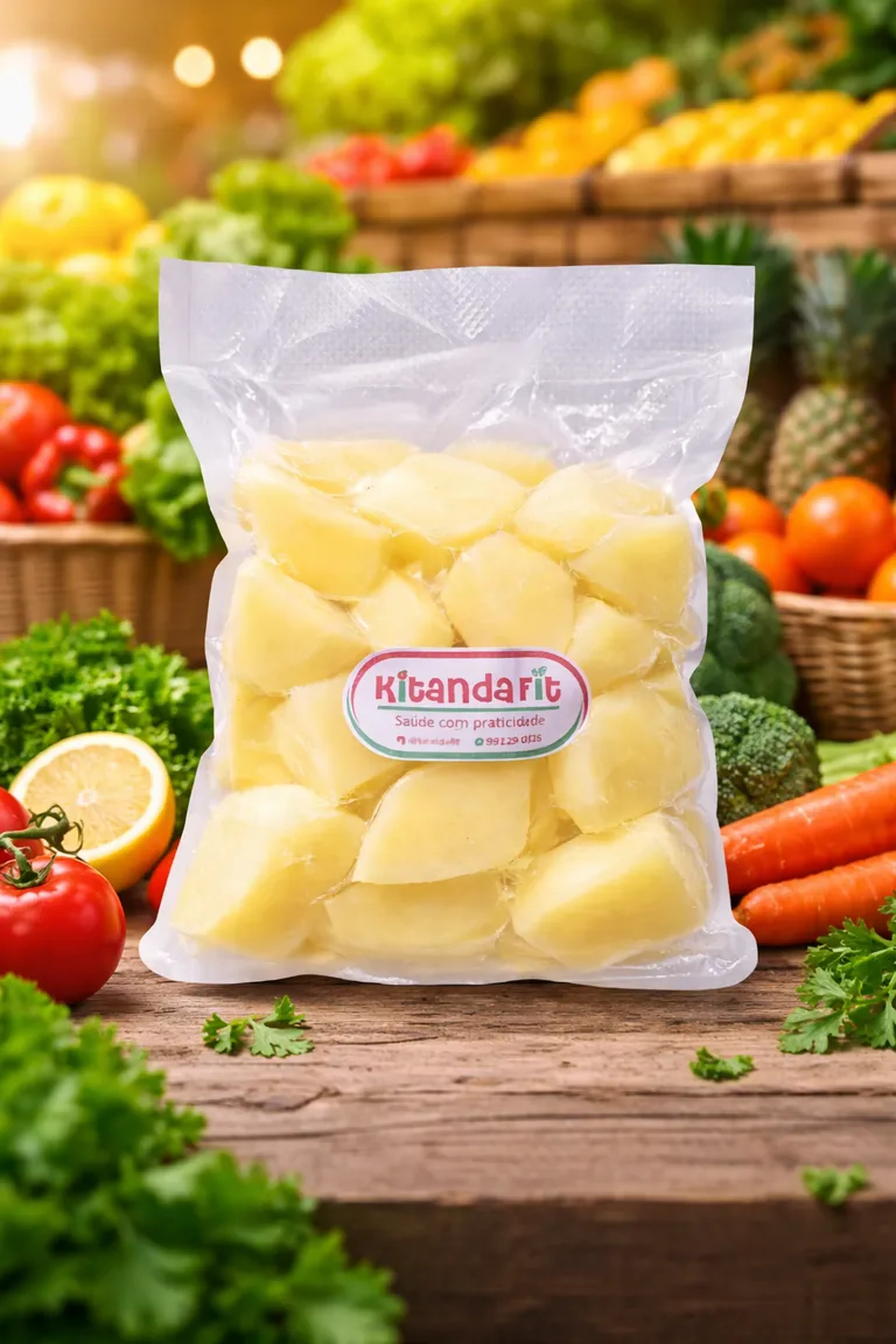 Batata Inglesa em cubos imagem
