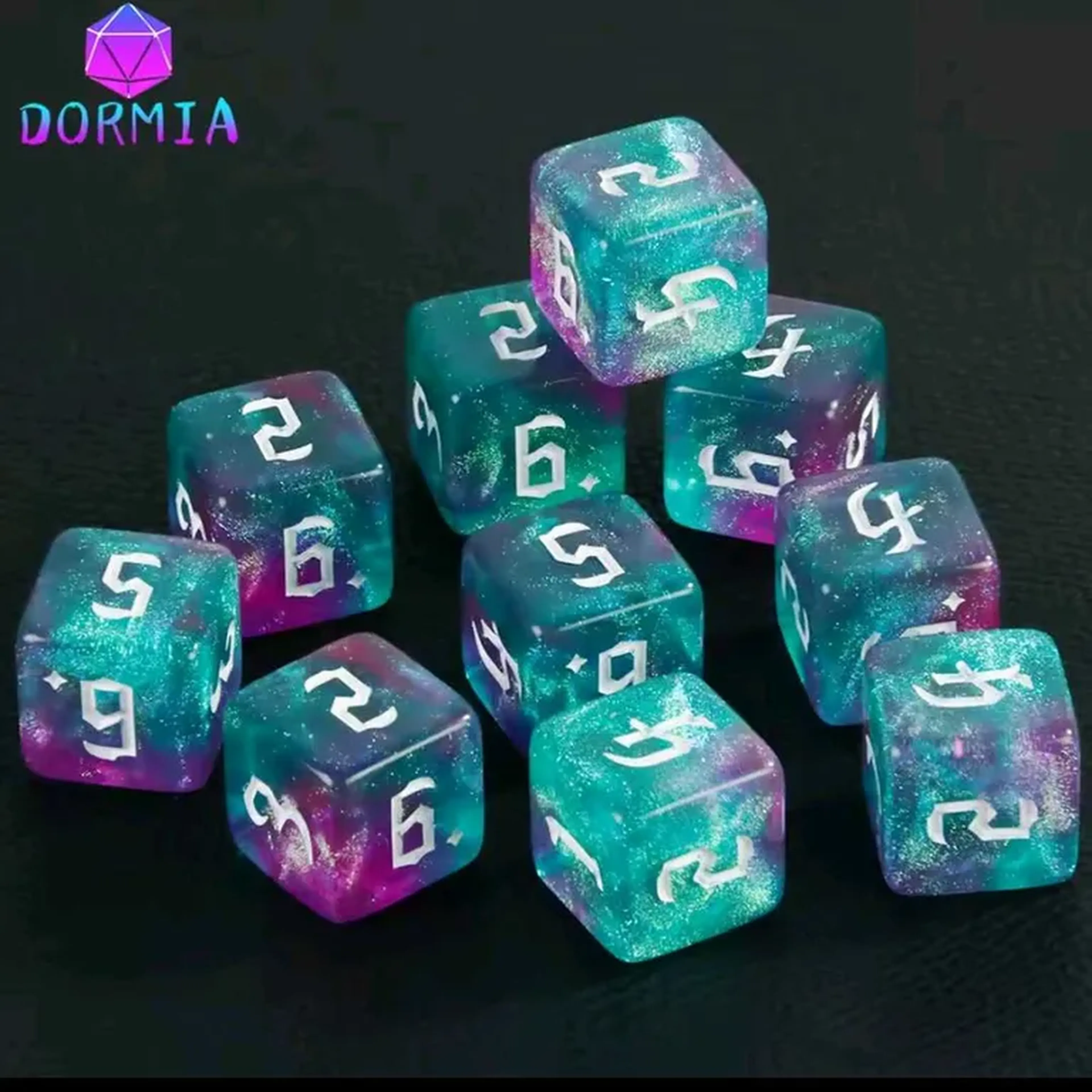 unidade dado acrílico glitter imagem