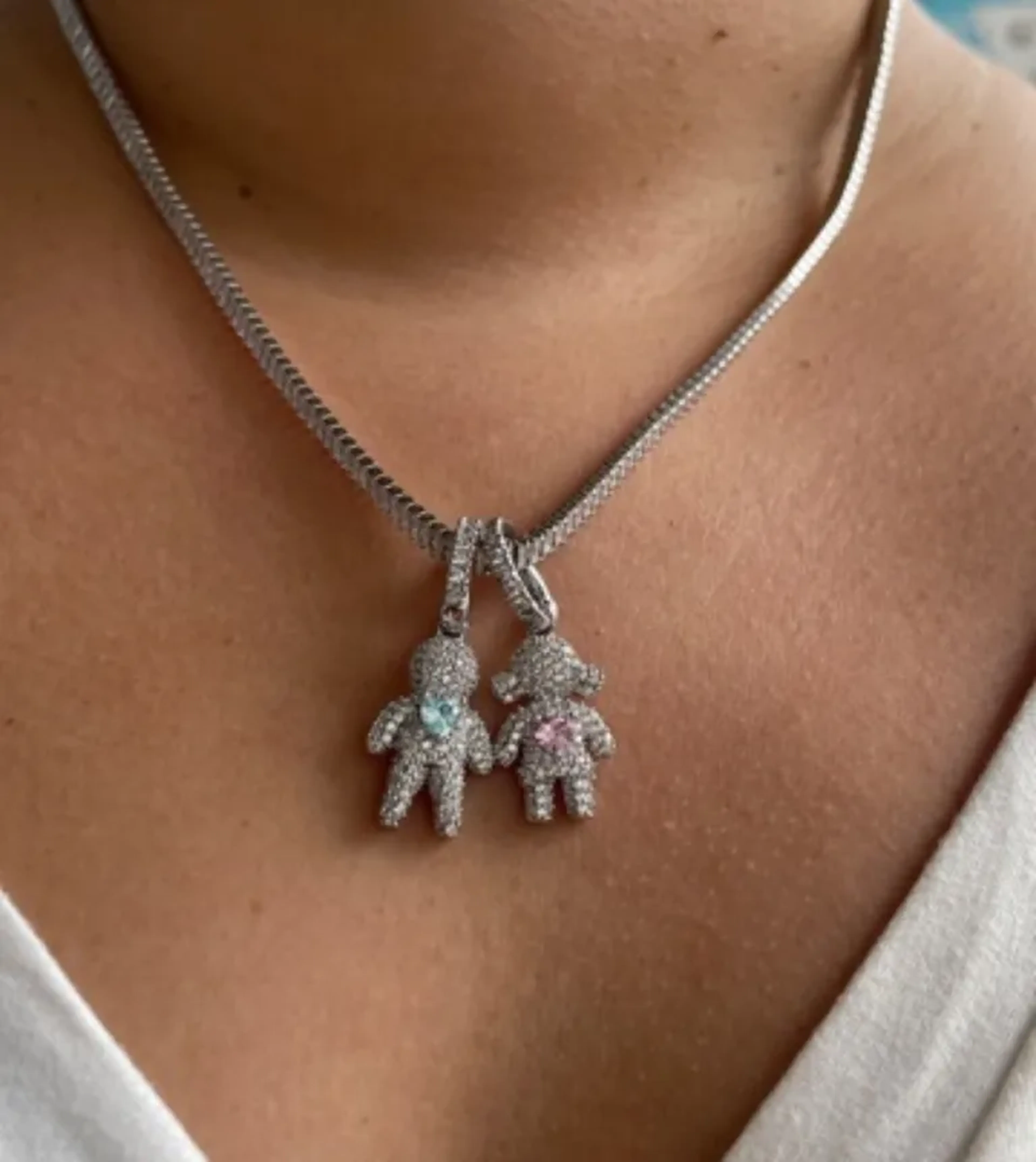 Pingente cravejado filhos (sob encomenda) imagem