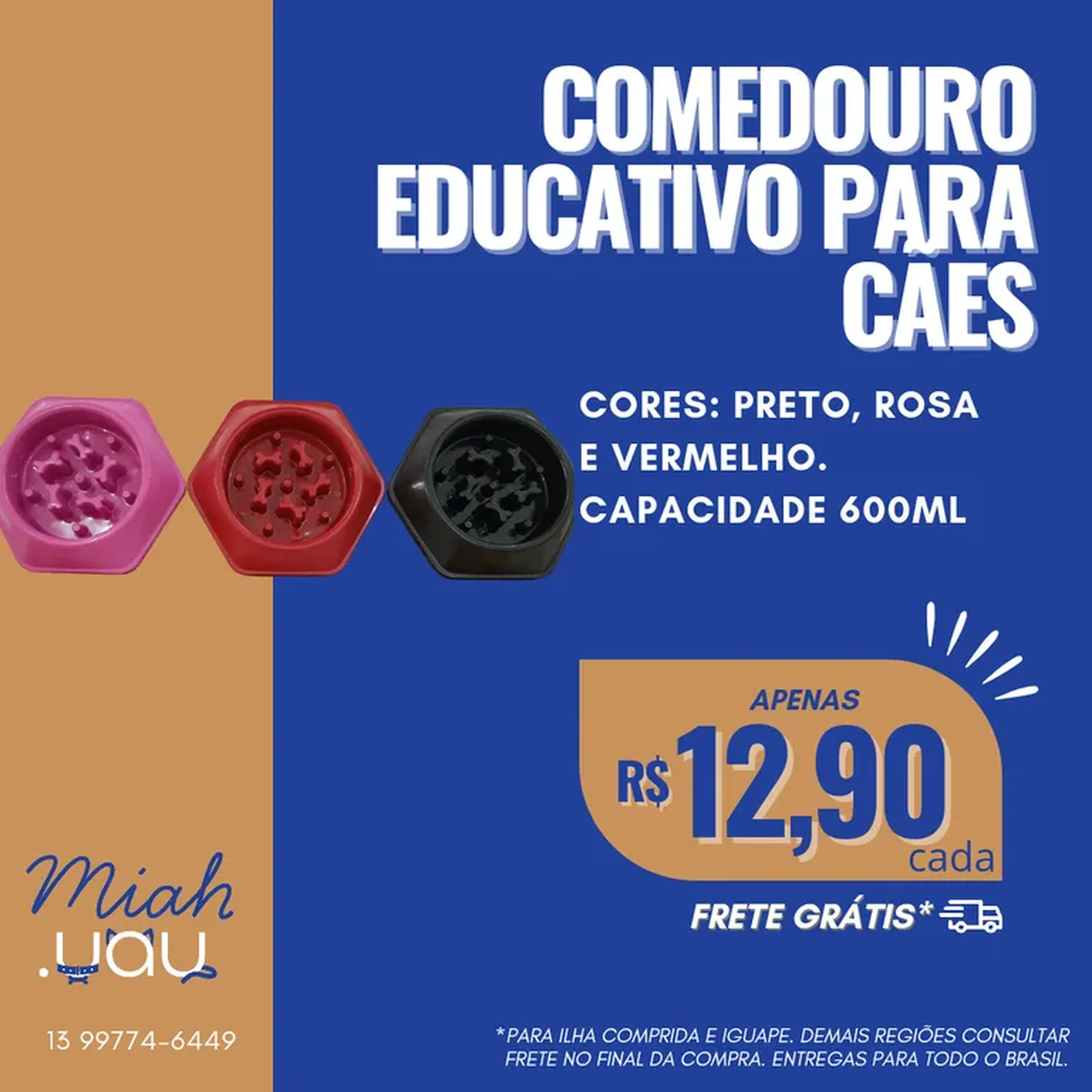 Comedouro educativo - cães imagem