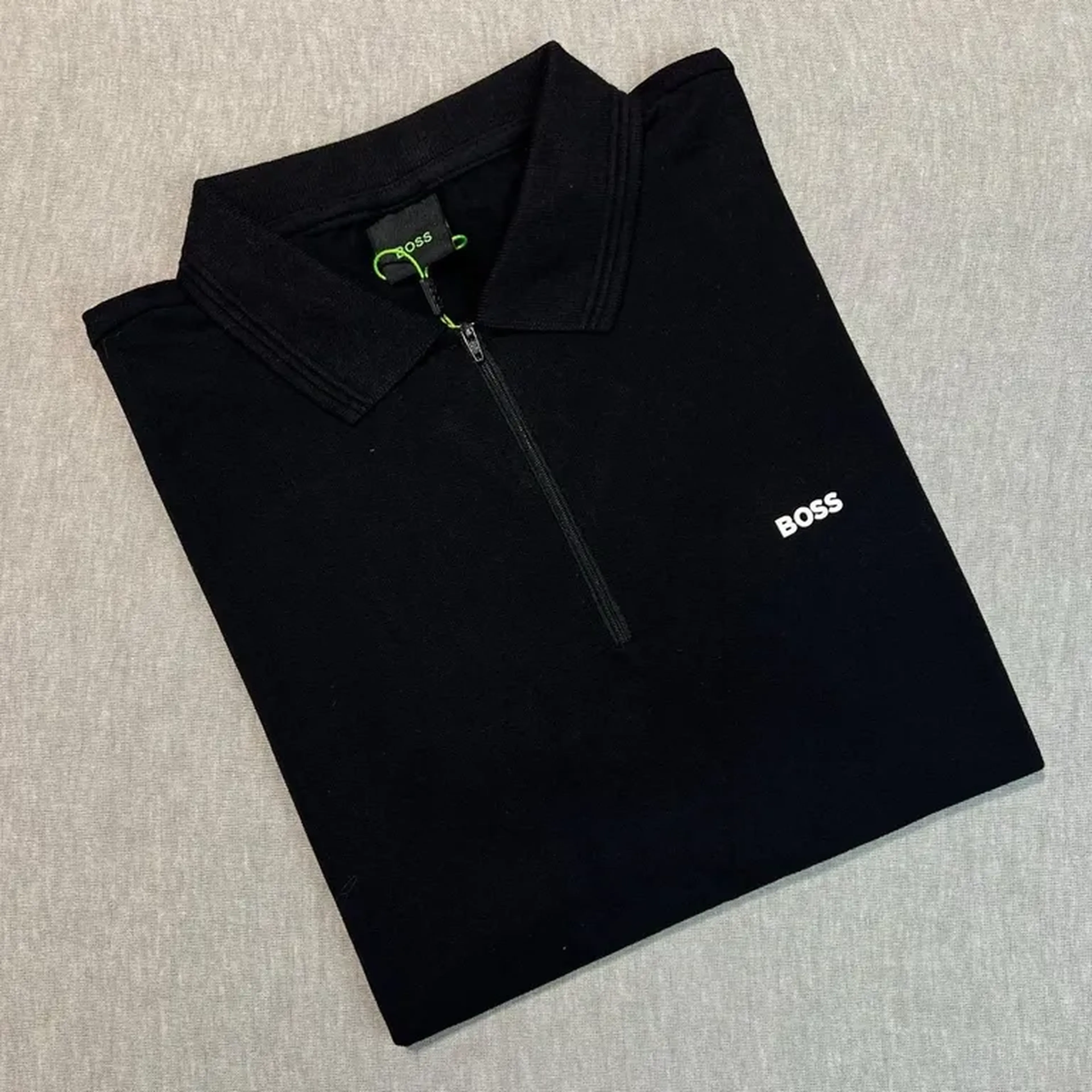 Camisa Gola Polo C Ziper Hugo Boss imagem
