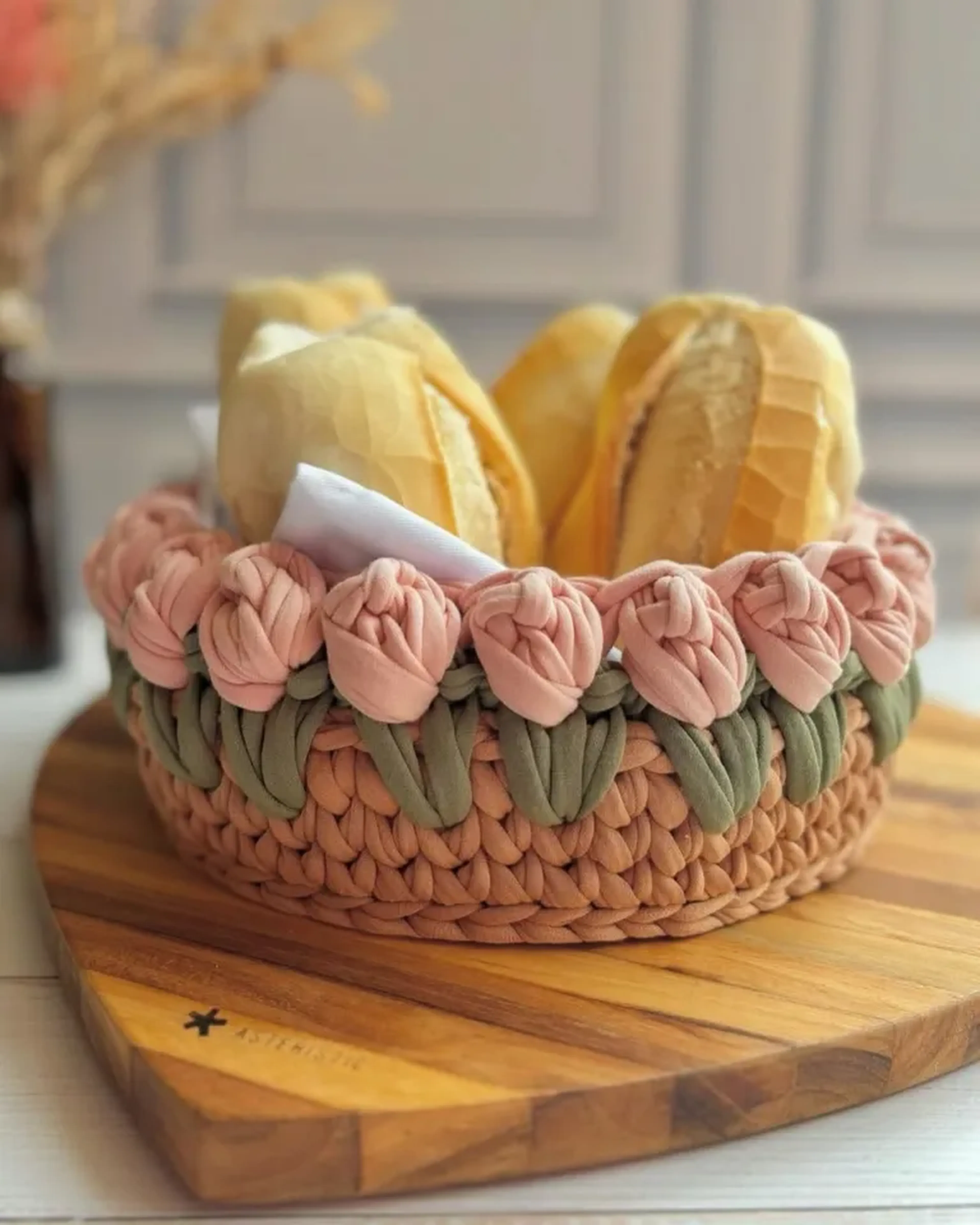 Cesto Raso Tulipas imagem