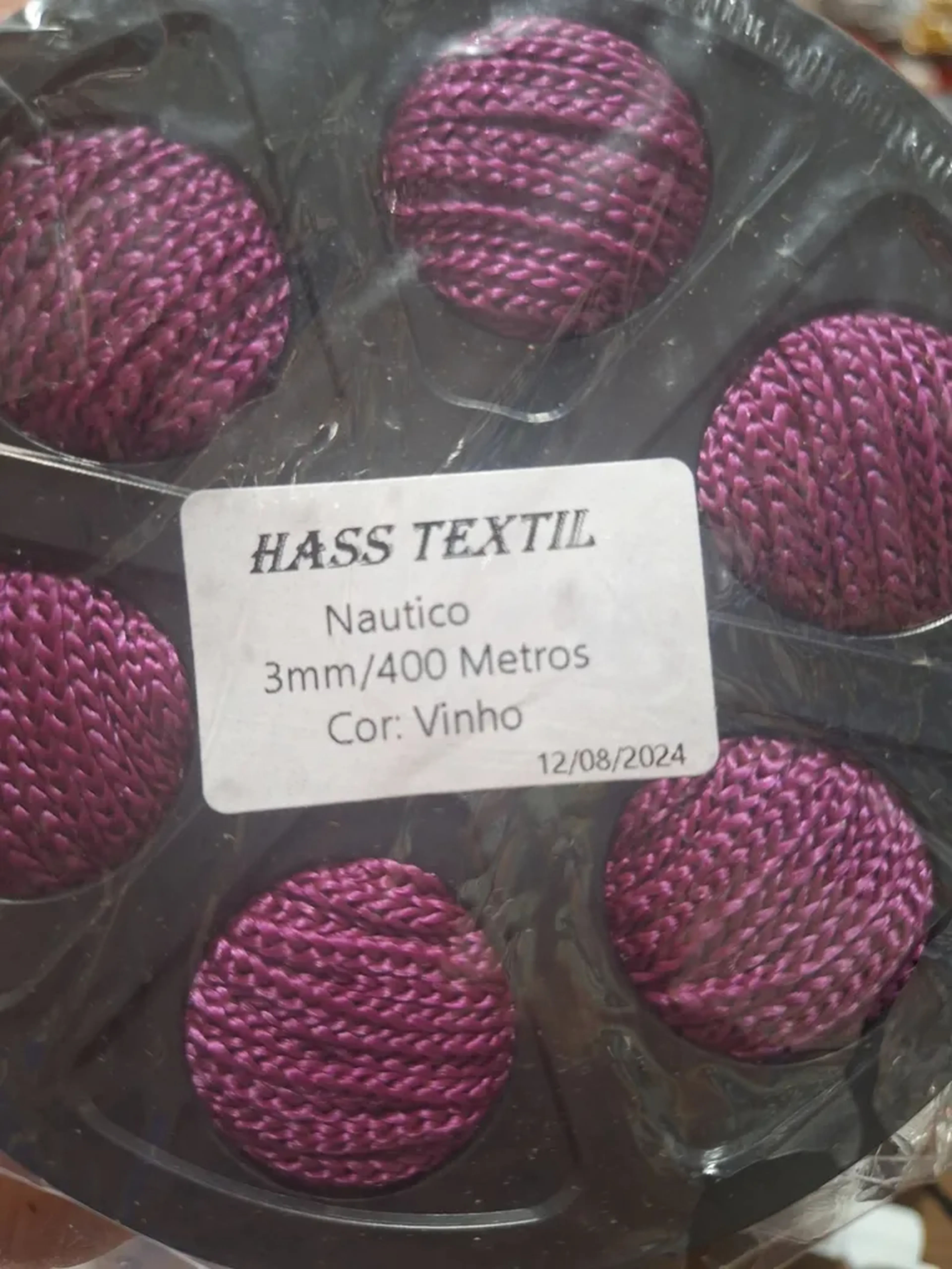 Fio Náutico 3mm Vinho imagem