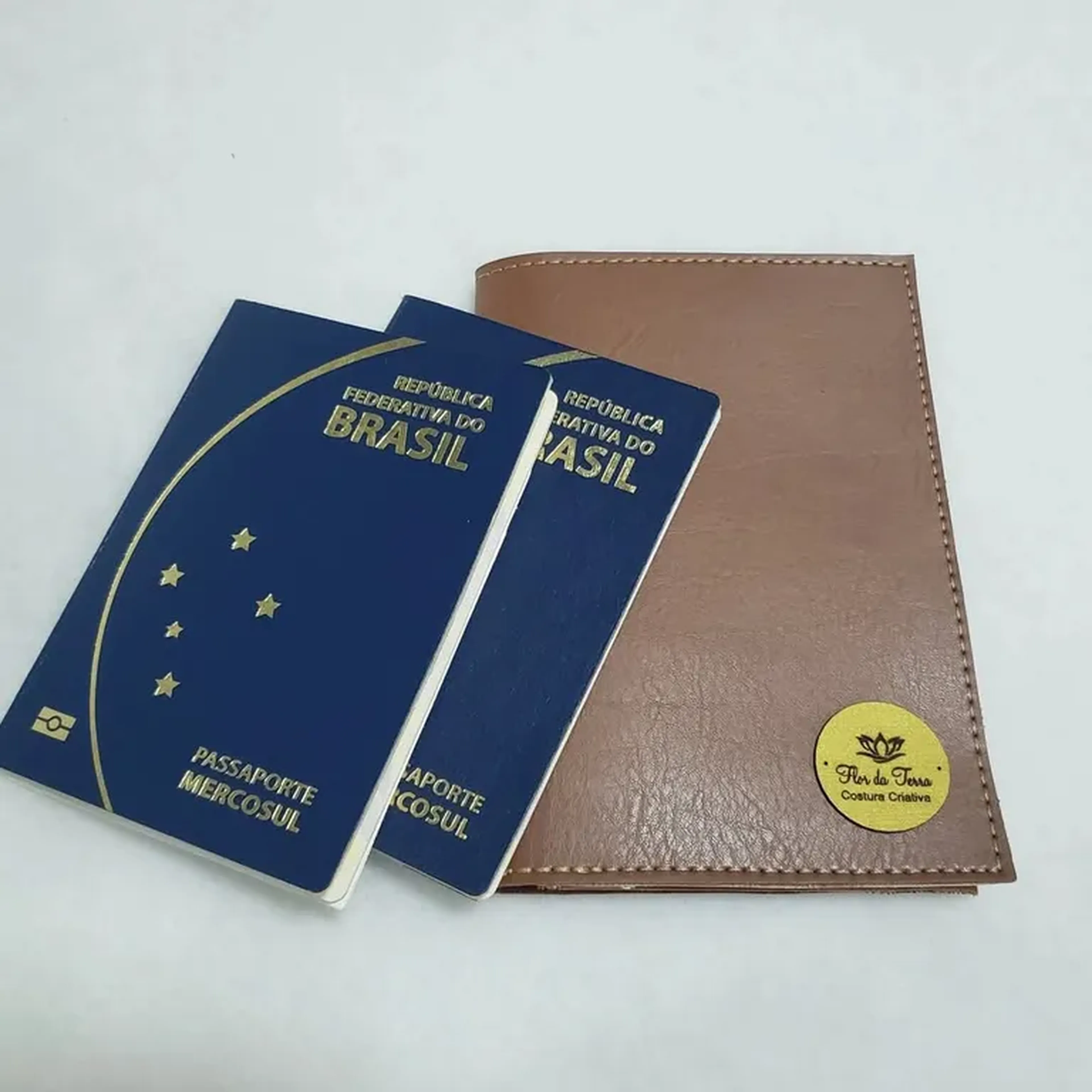 Porta passaportes duplo imagem