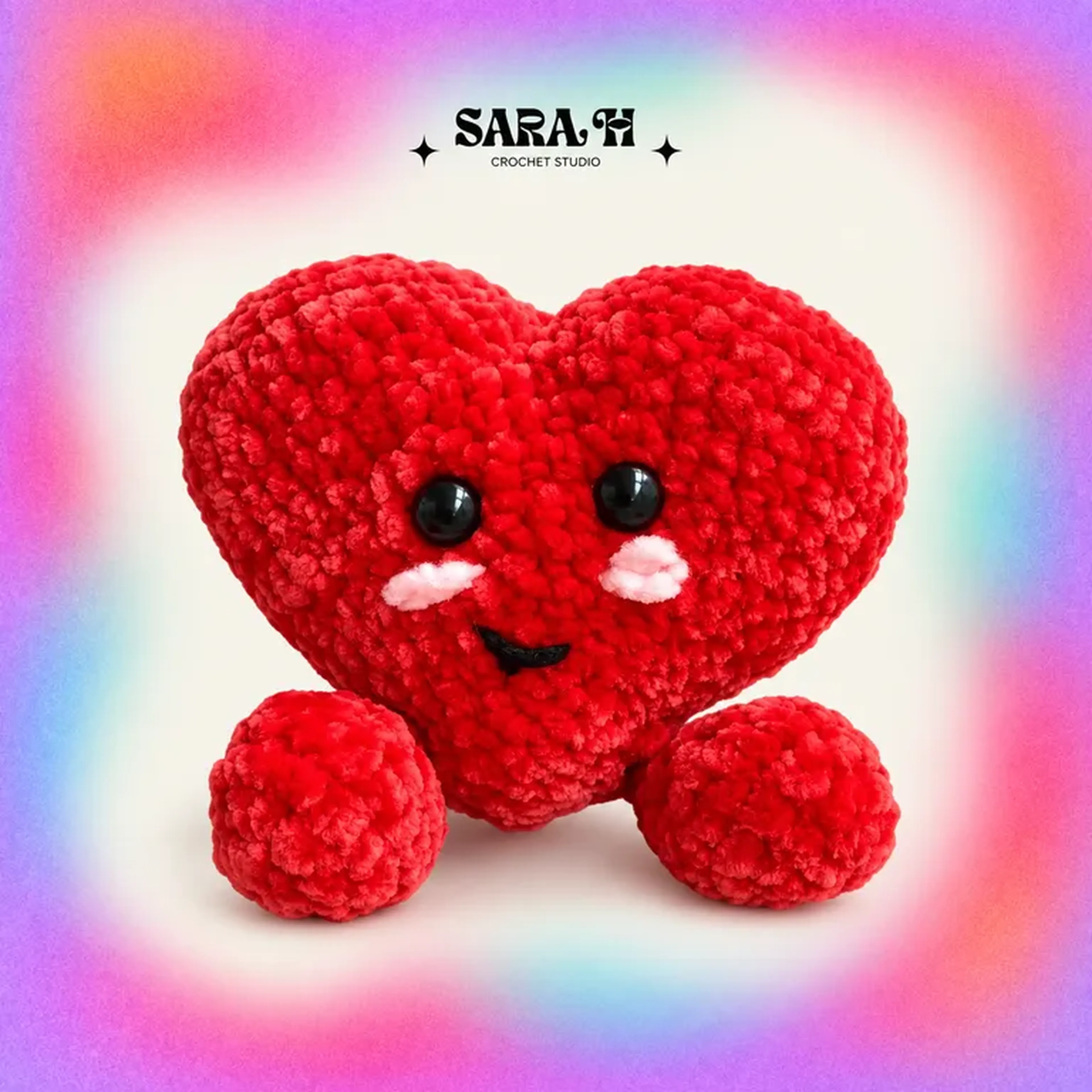 Plushie Coração - Vermelho imagem
