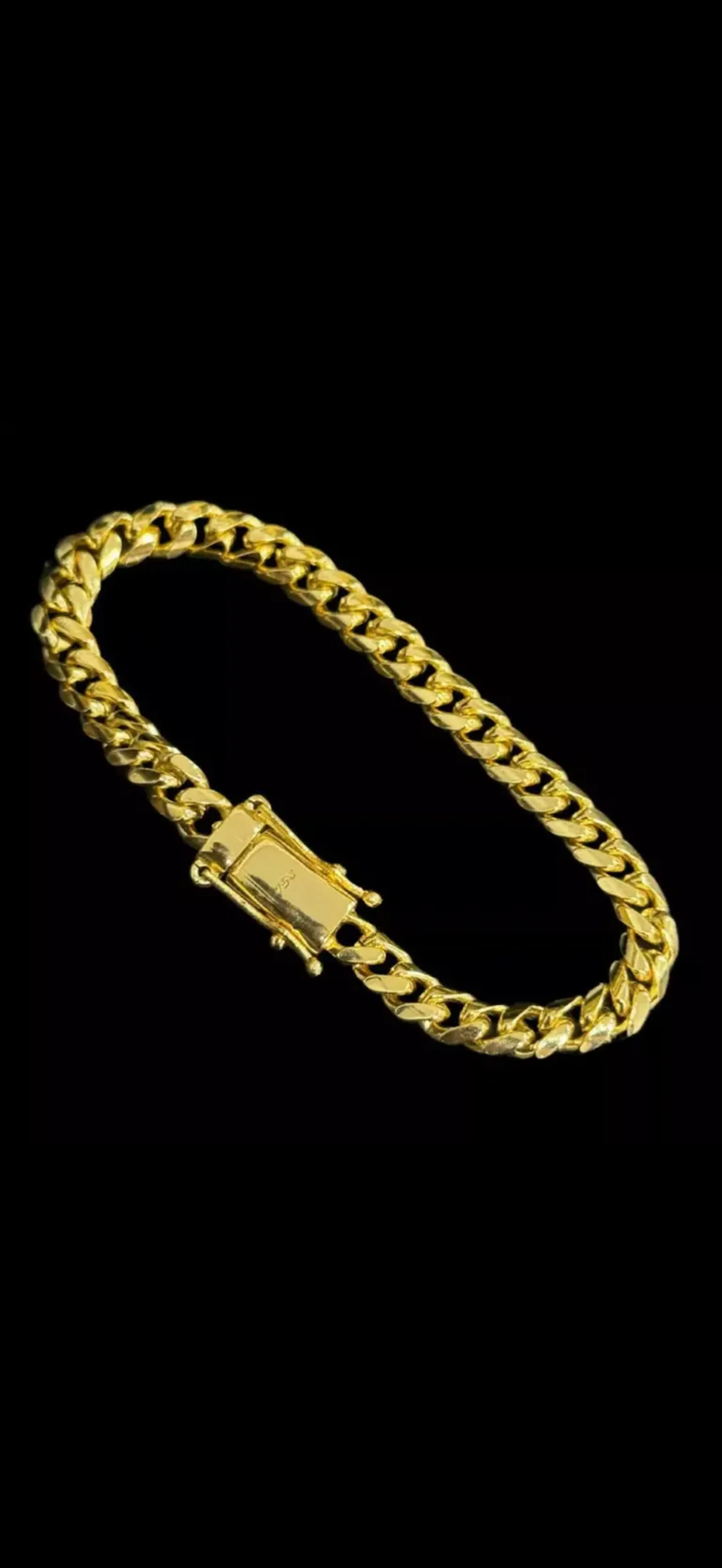 Pulseira Cuban 6,5mm Banhado a Ouro 18k (20cm) imagem