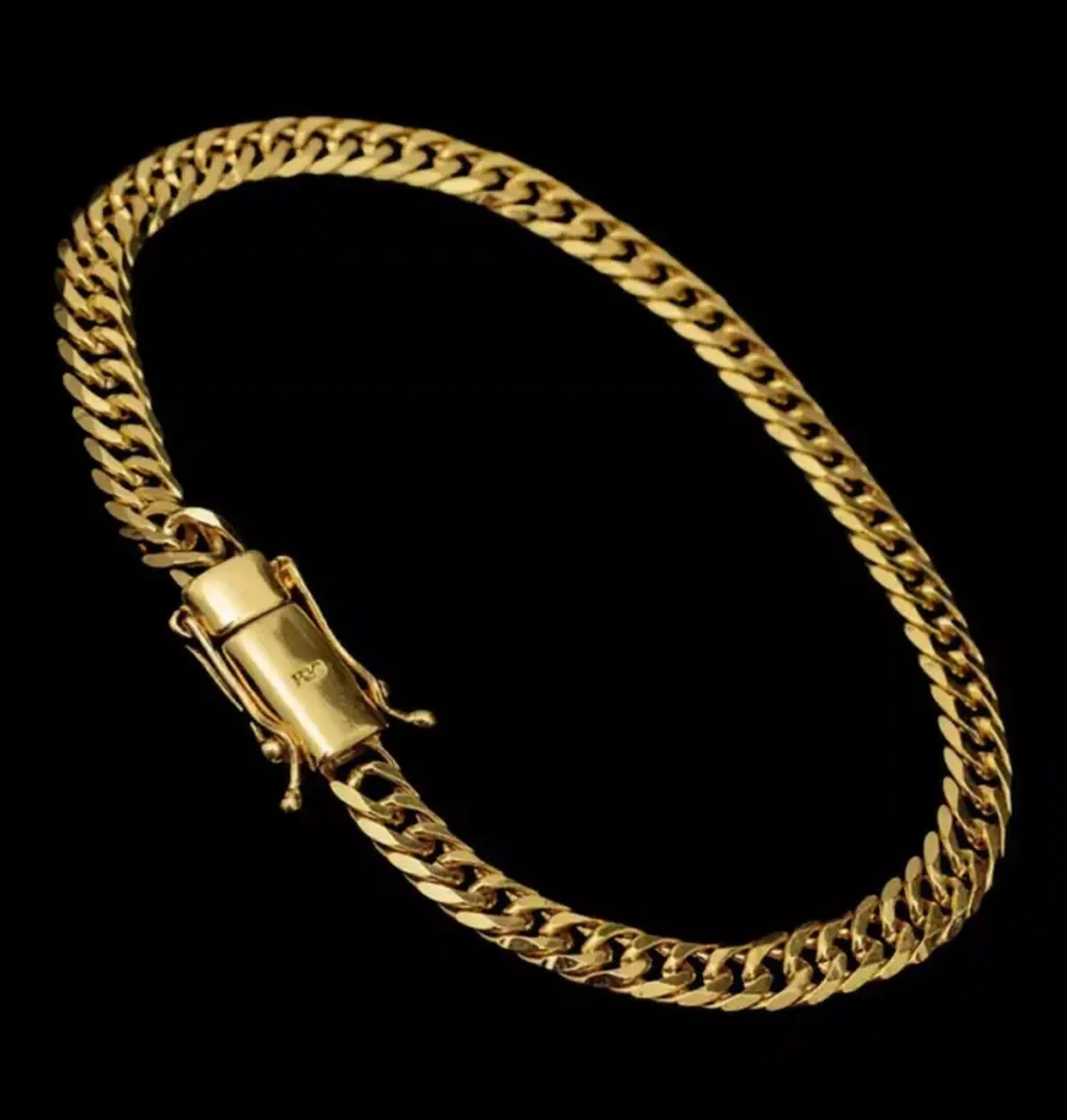 Pulseira Grumet Dupla 6mm Banhado a Ouro 18k imagem