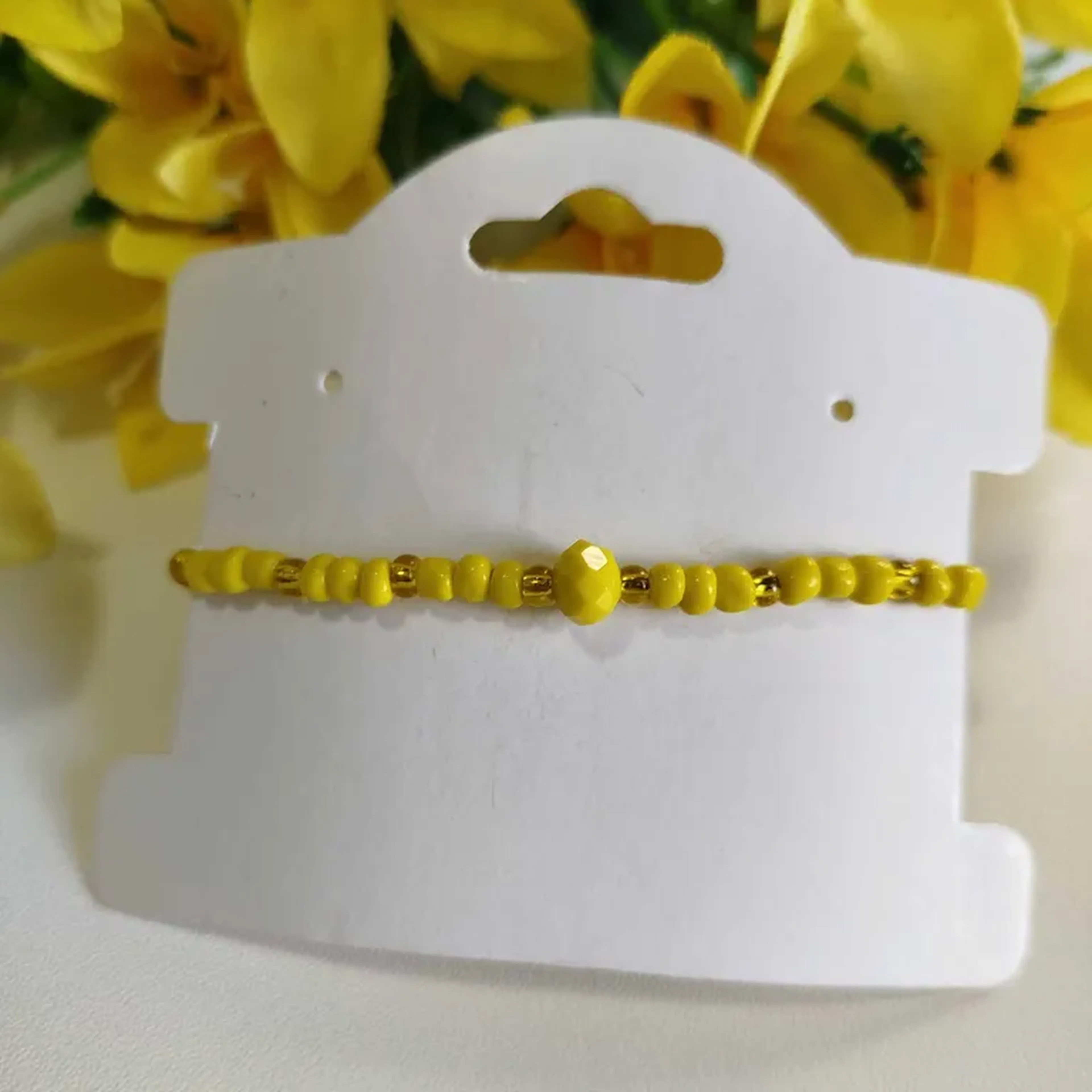 Pulseiras Proteção Oxum - Miçangas imagem