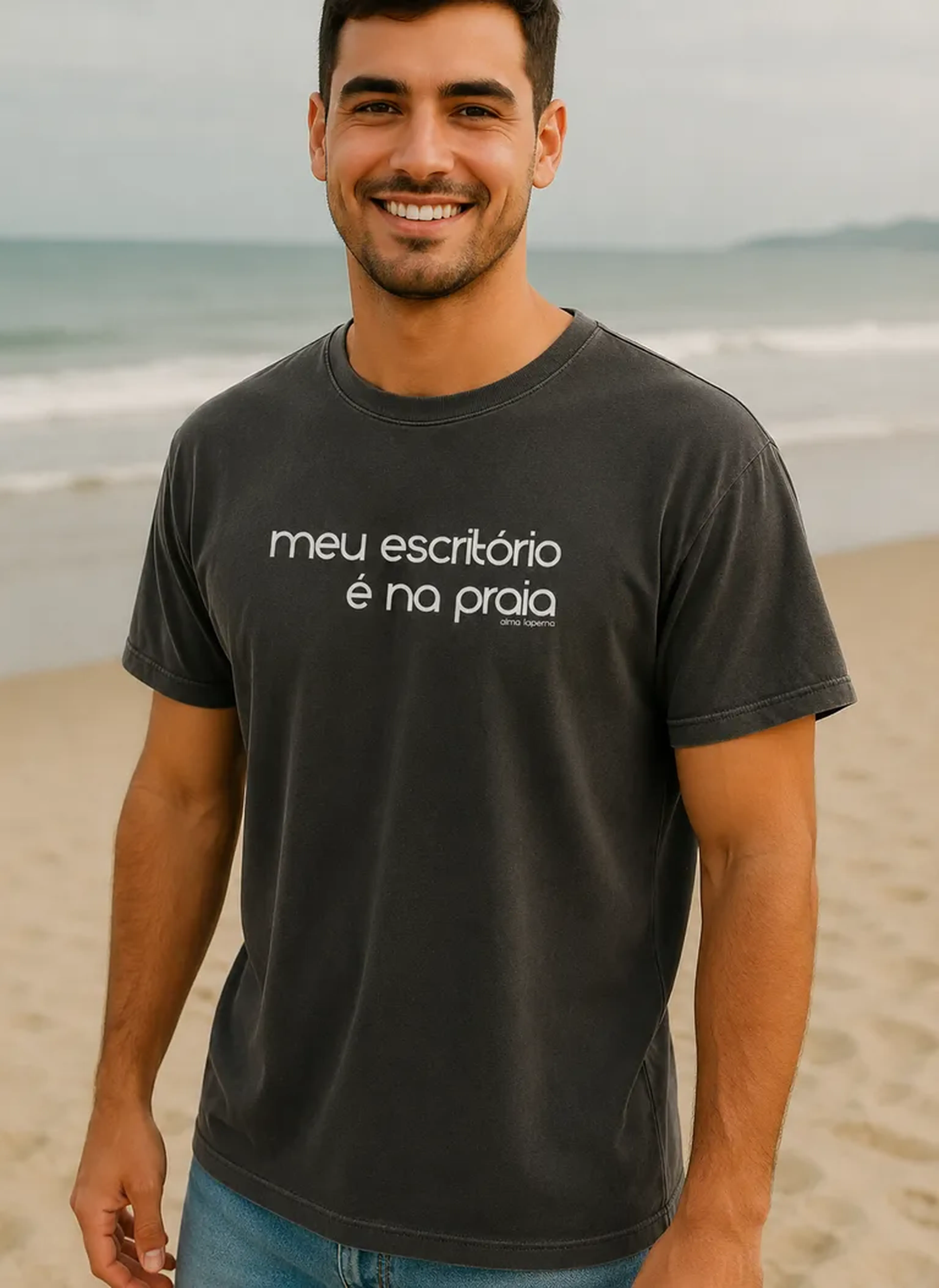 Masculina Chumbo Frases 2 Branco imagem