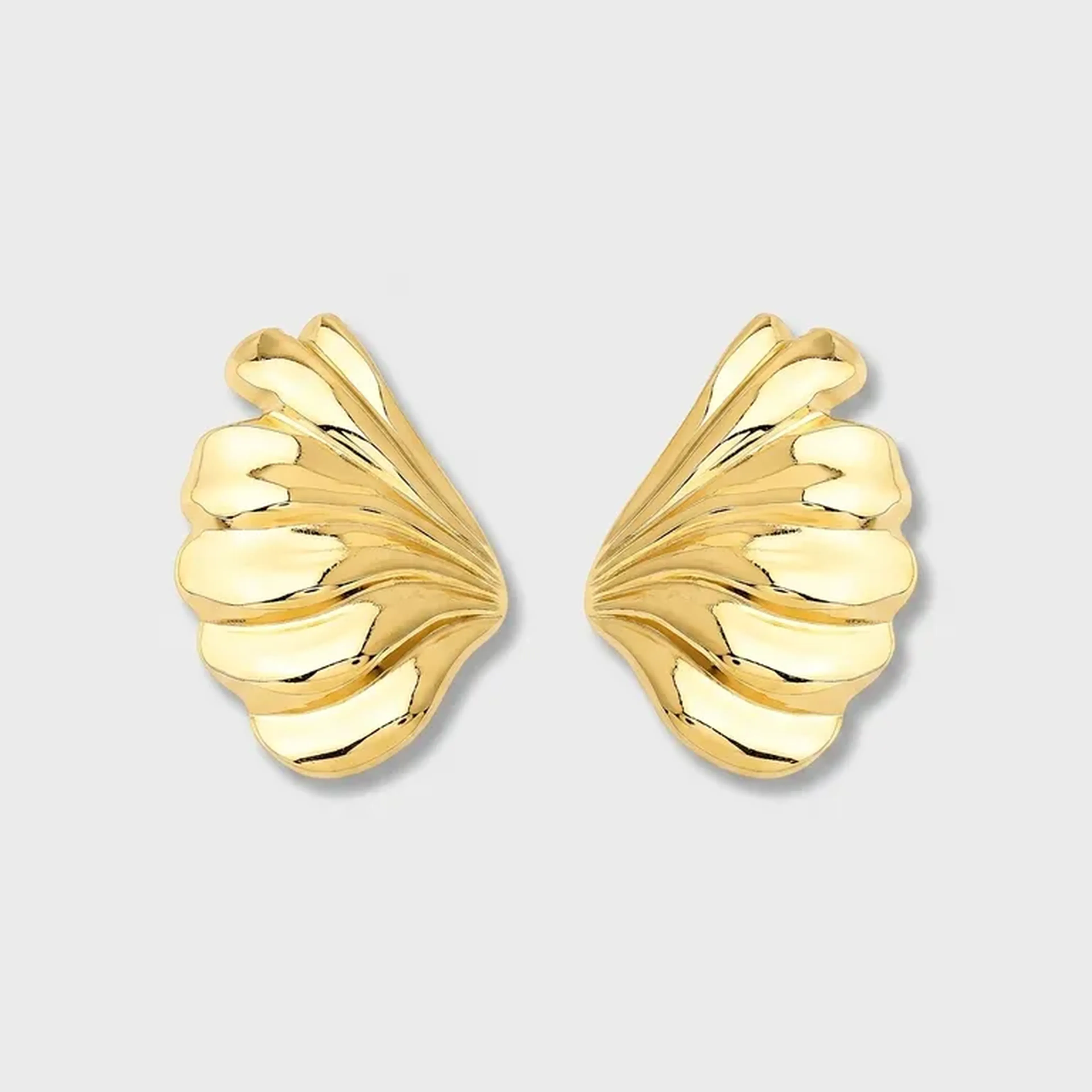 BRINCO BUTTERFLY ESPELHADO DOURADO AÇO 316L imagem