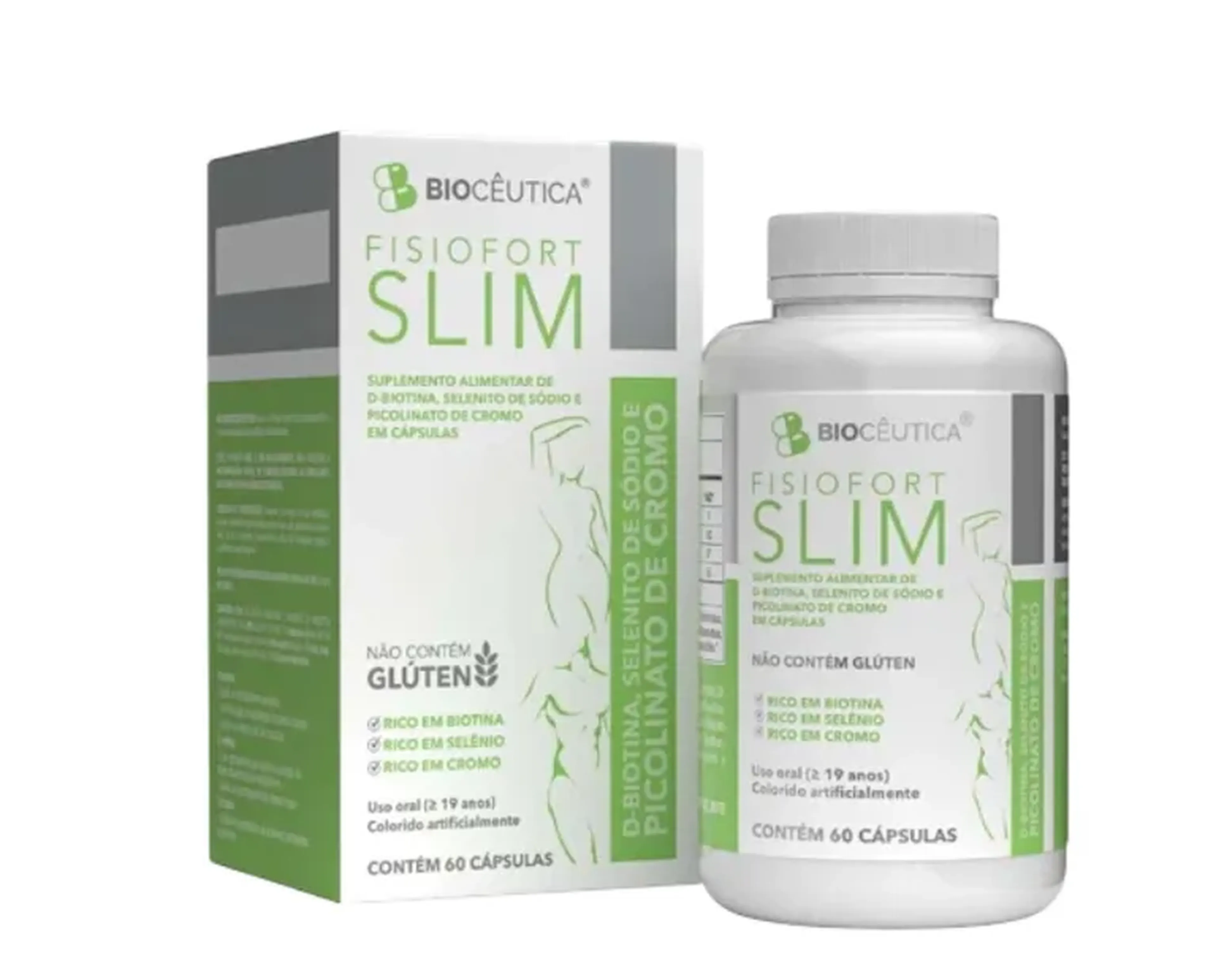 SUPLEMENTO ALIMENTAR FISIOFORT SLIM BIOCEUTICA 60 CAPS imagem