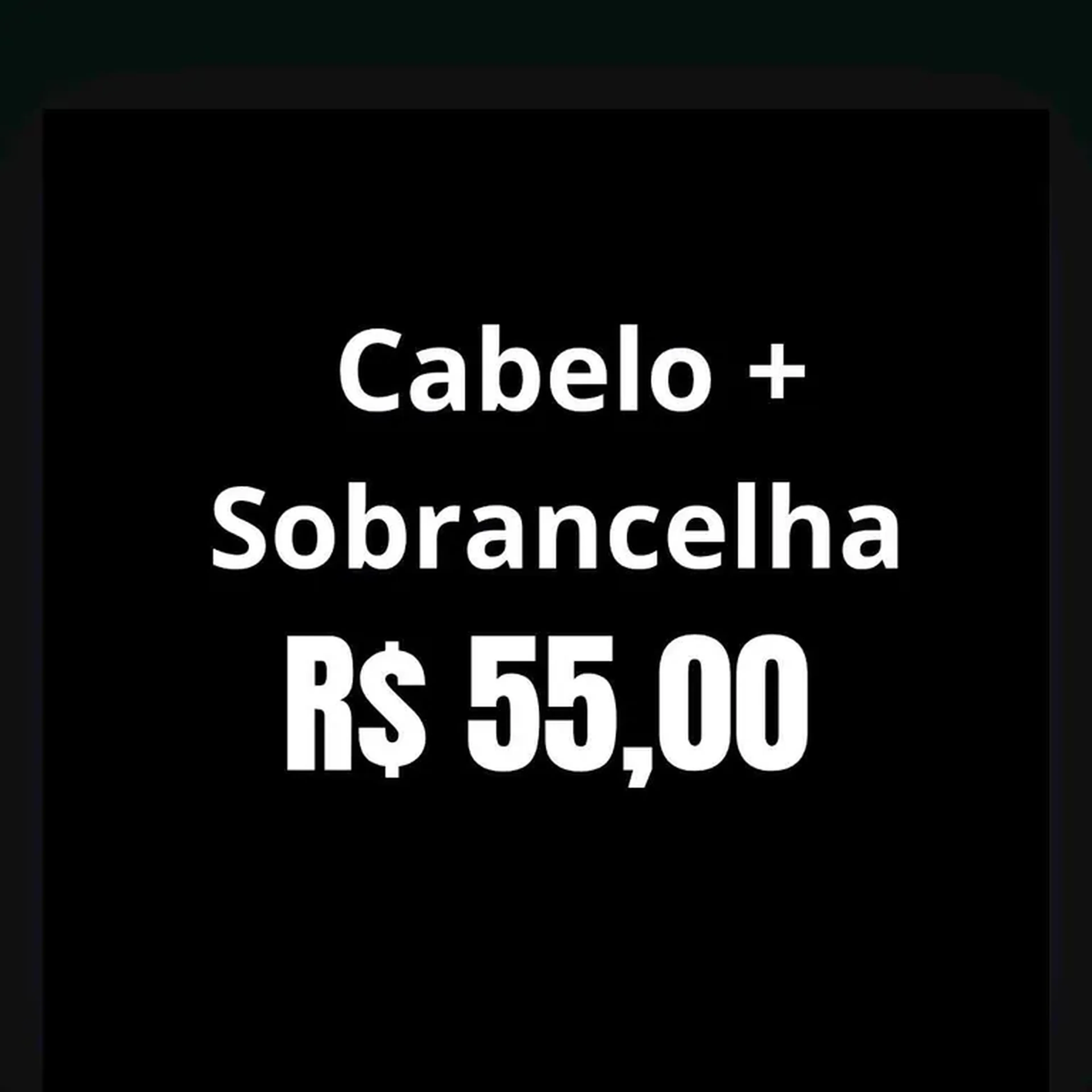 Cabelo+Sobrancelha imagem