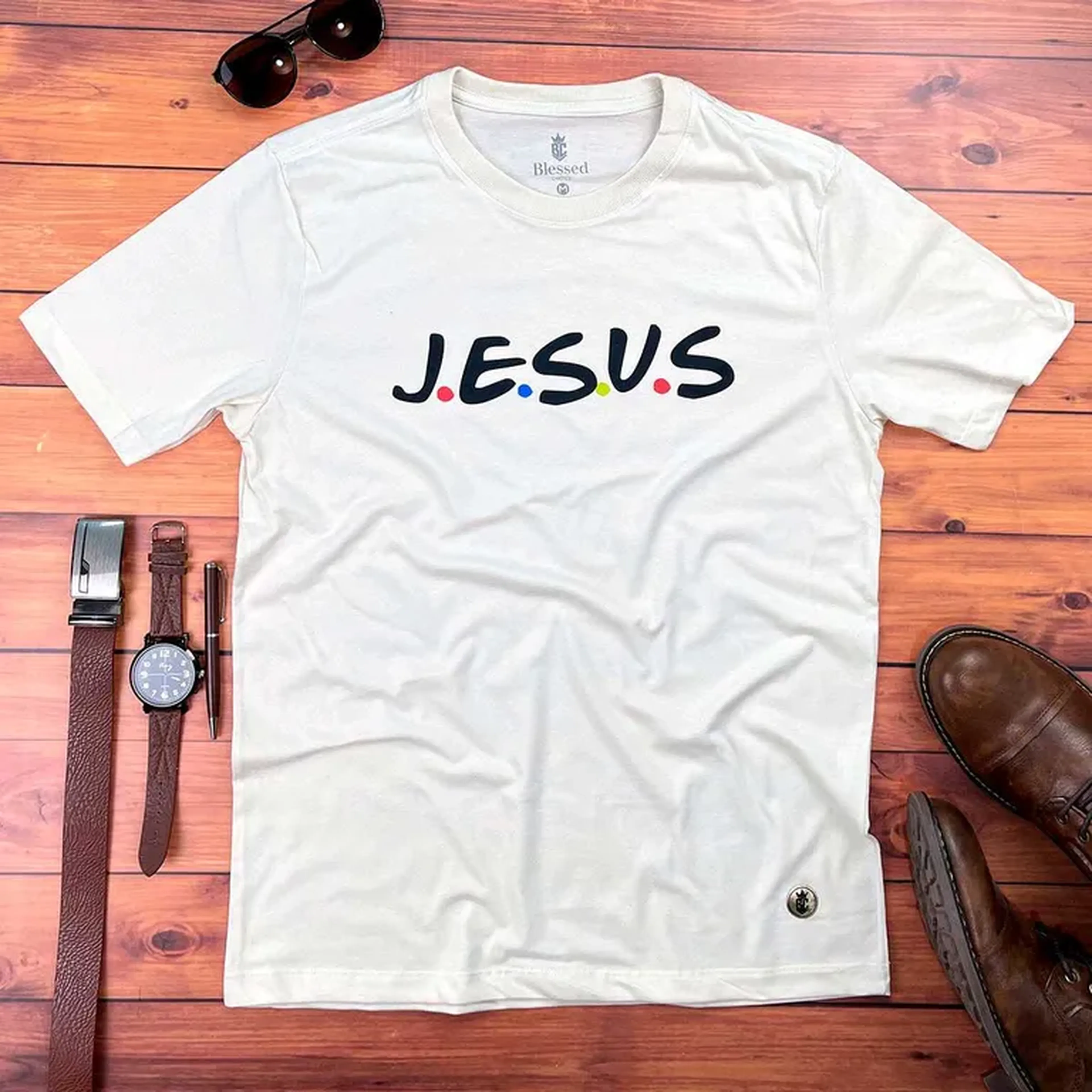 Camiseta Off White J.E.S.U.S imagem