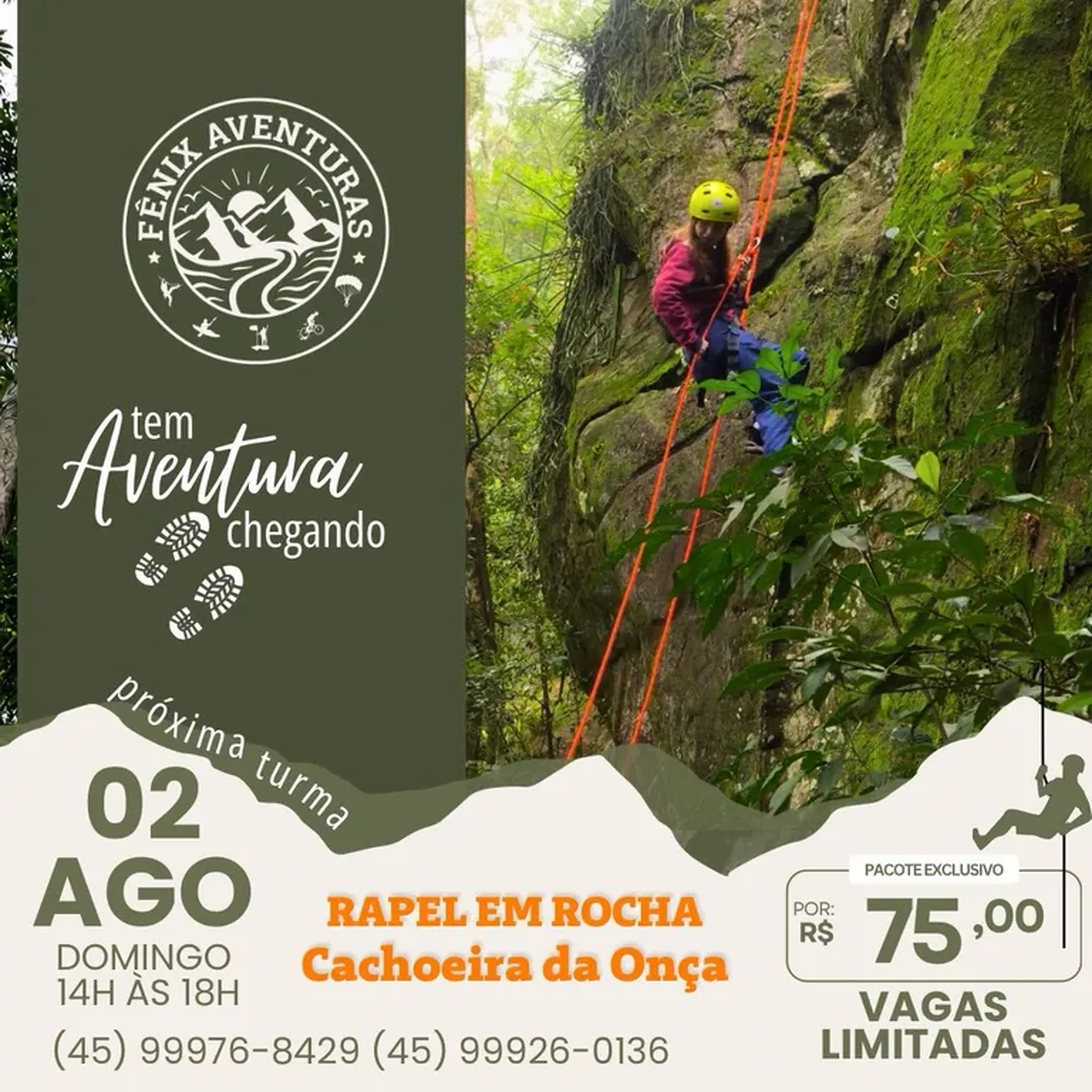 RAPEL EM ROCHA 02 DE AGOSTO imagem