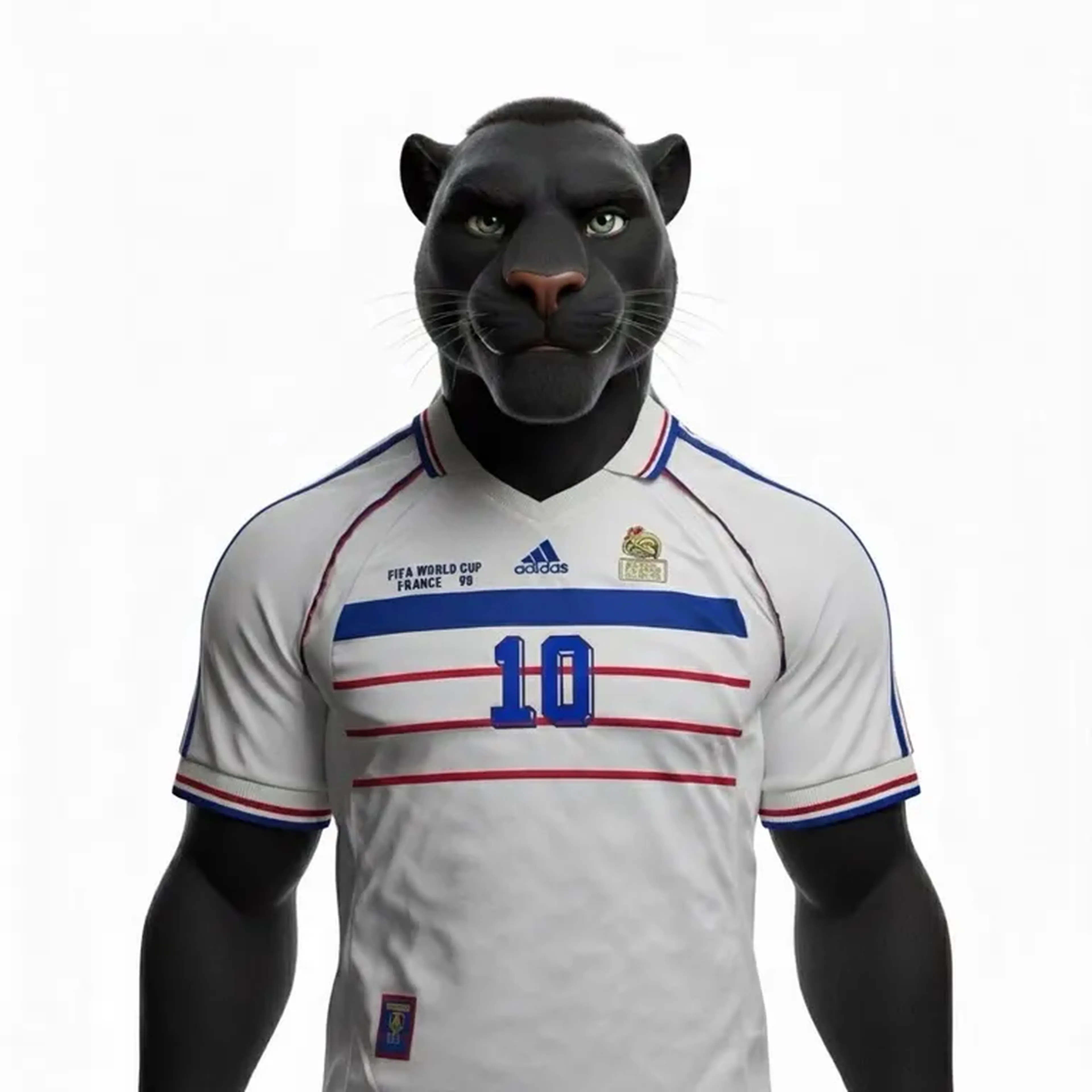 Camisa Retrô Seleção França Away 1998 Adidas Torcedor Masculina imagem