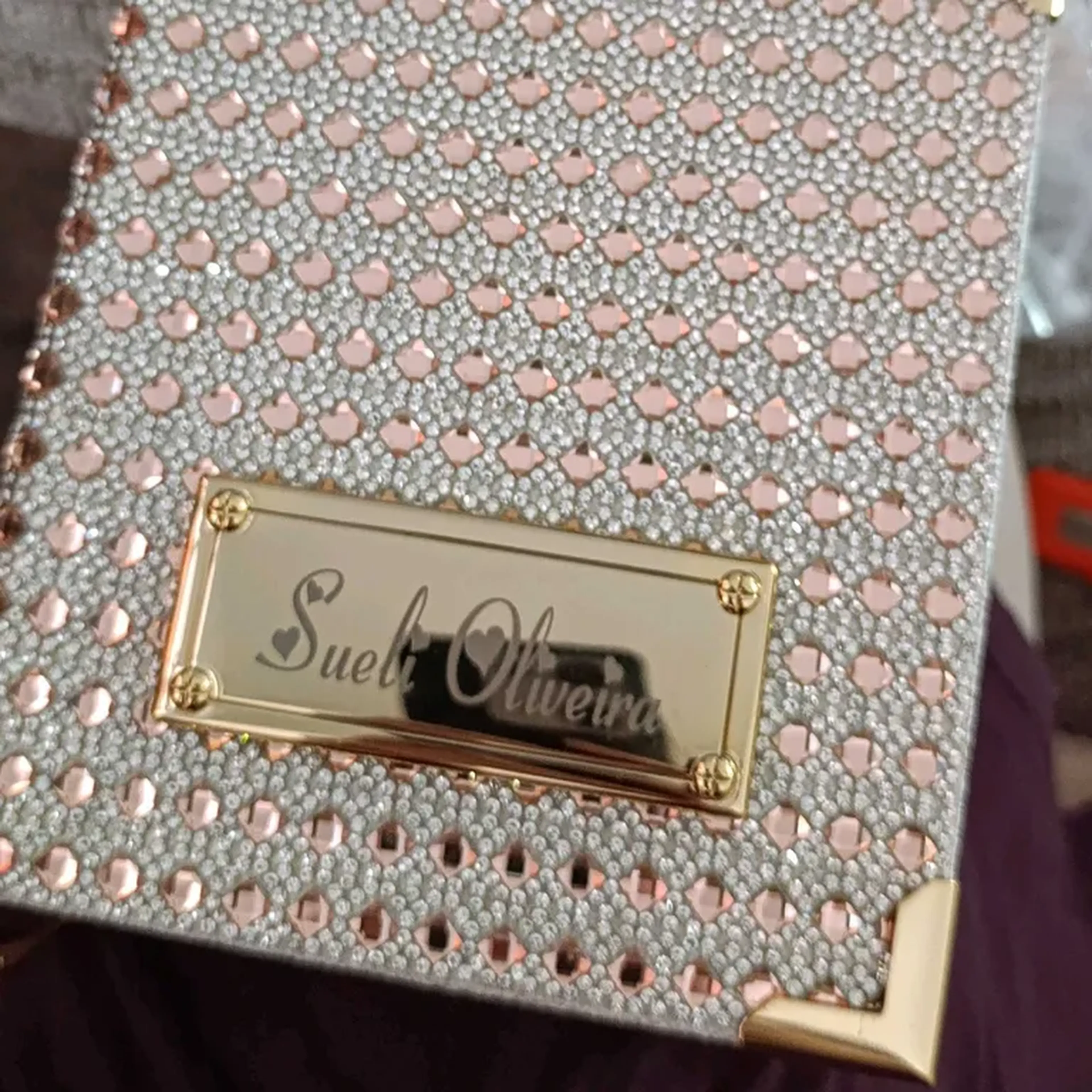 Bíblia Chaton rose gold imagem