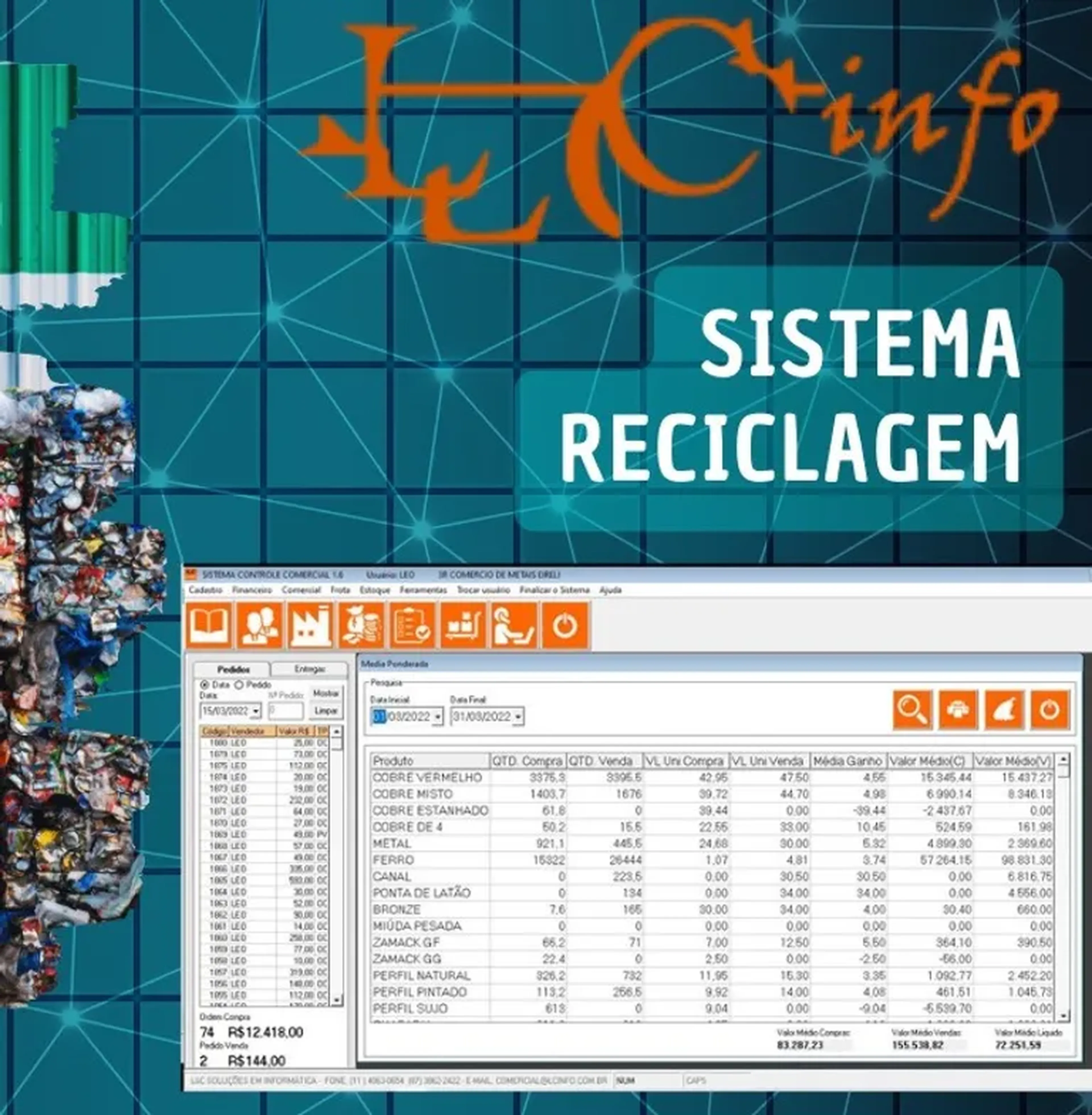Sistema para depósitos de reciclagem imagem