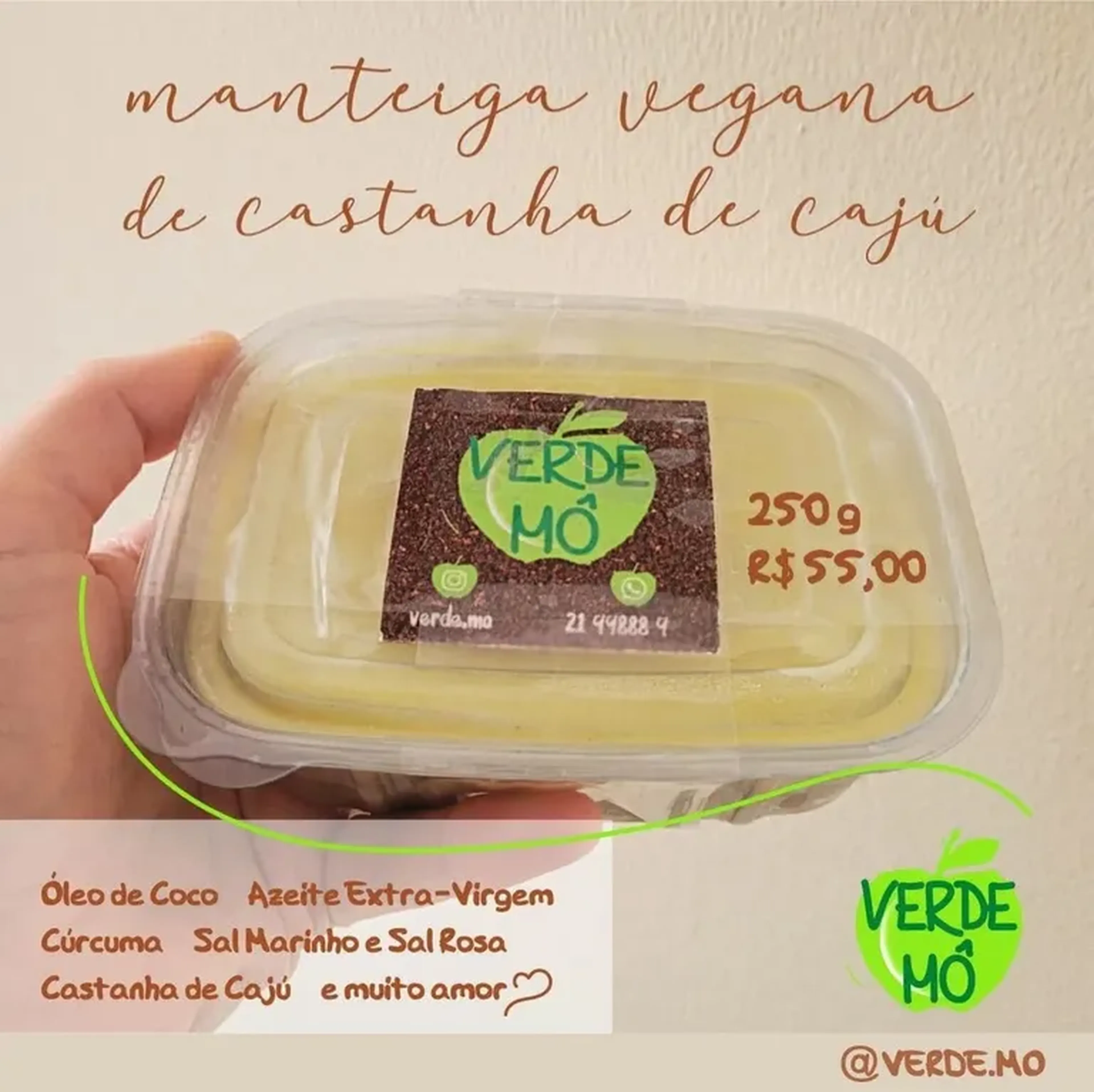 Manteiga Vegana de Castanha de Cajú imagem