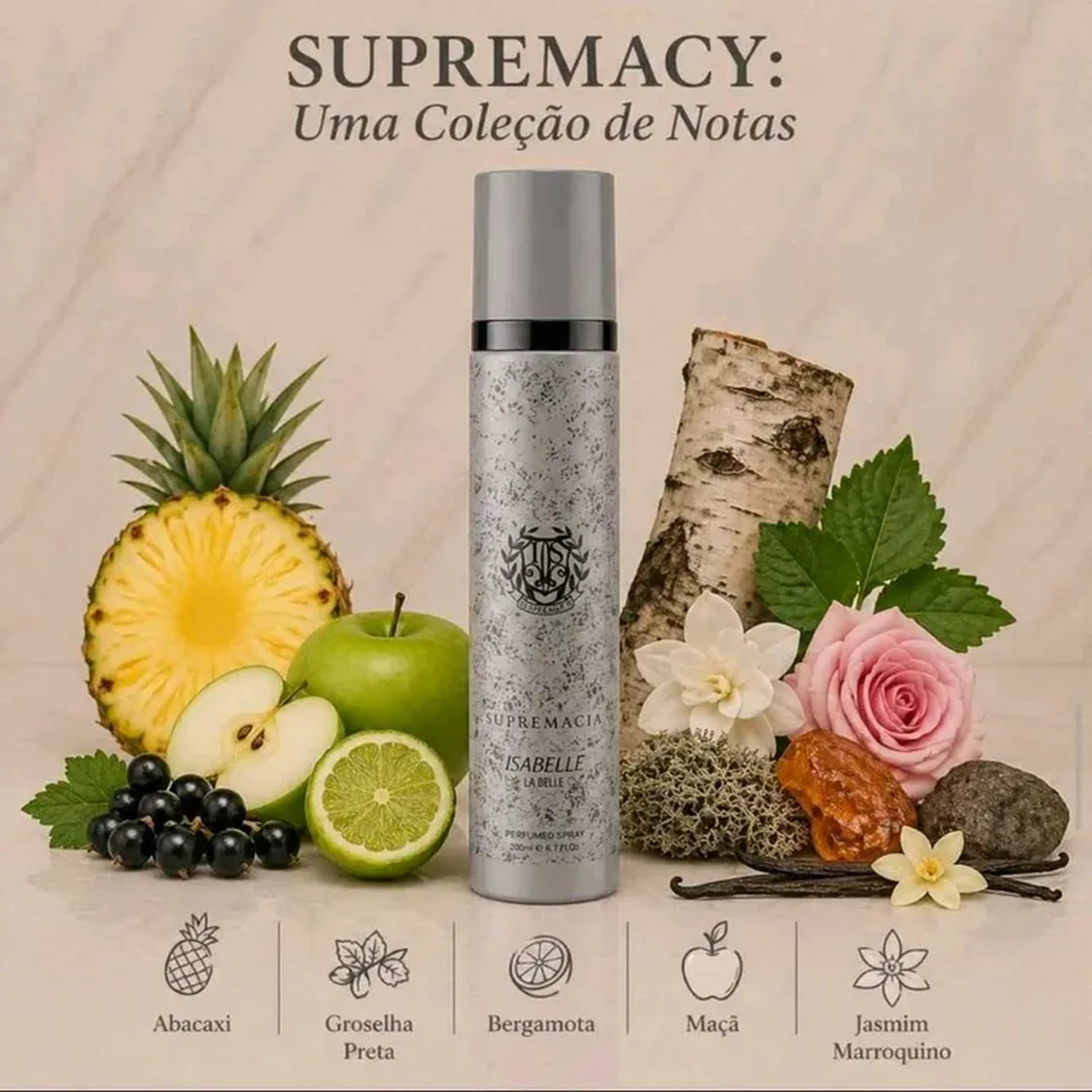 BODY SPLASH ÁRABE ISABELLE LA BELLE MASCULINO- SUPREMACY 300ML imagem