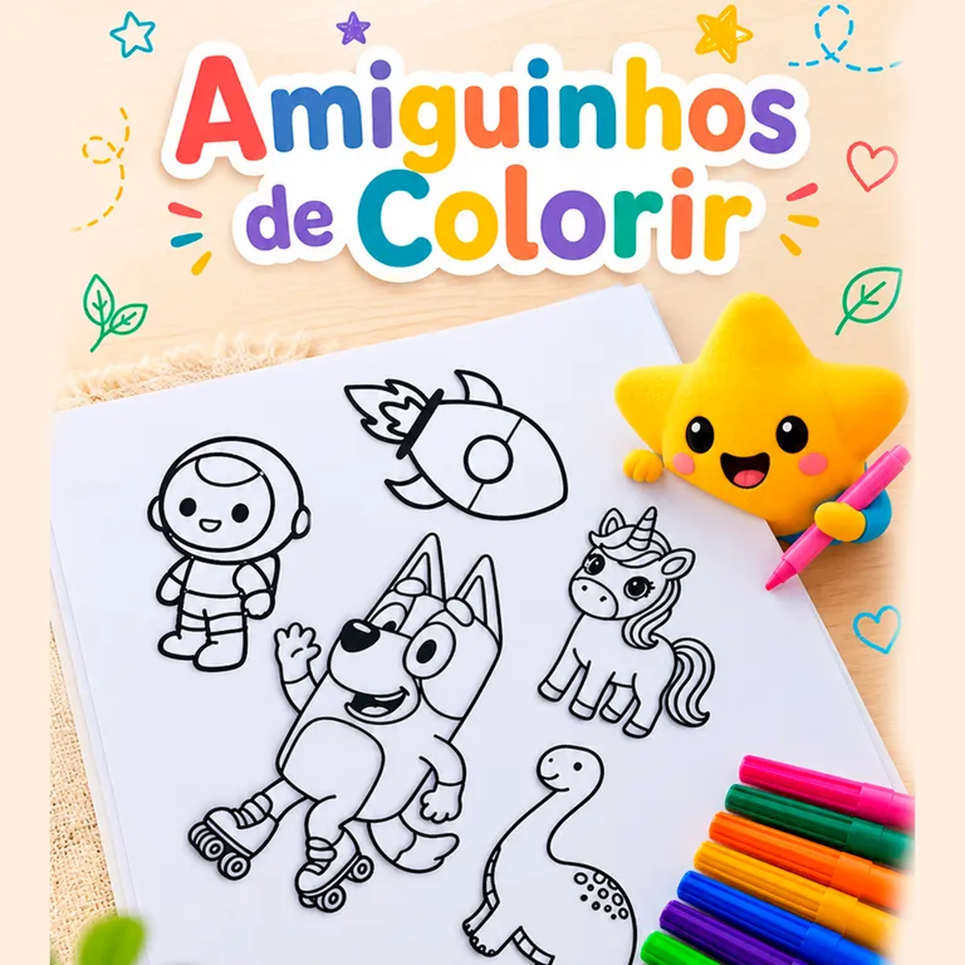 Amiguinhos de Colorir (com frete incluso) imagem