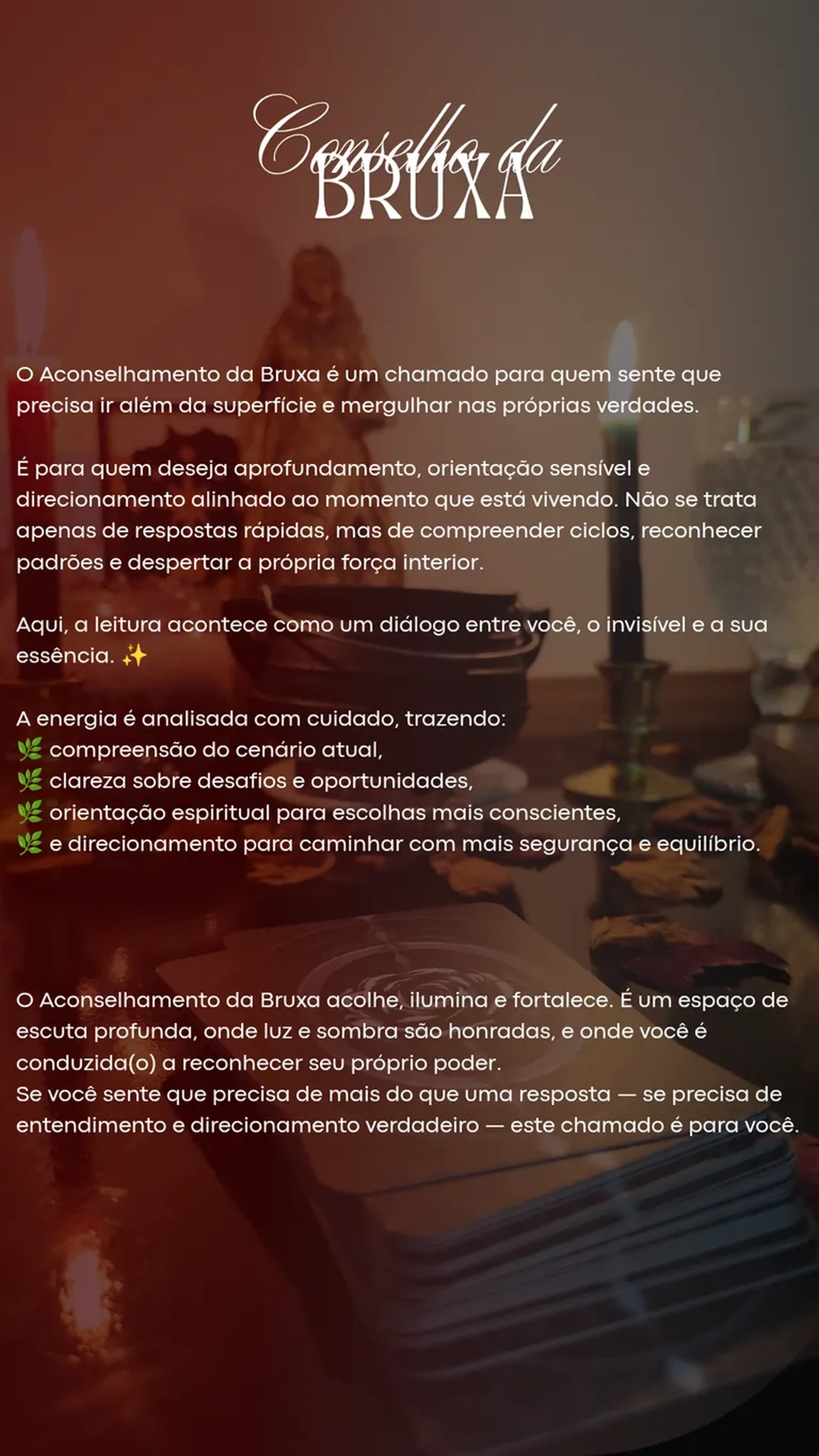 Conselho da Bruxa Completo - Agendamento padrão imagem