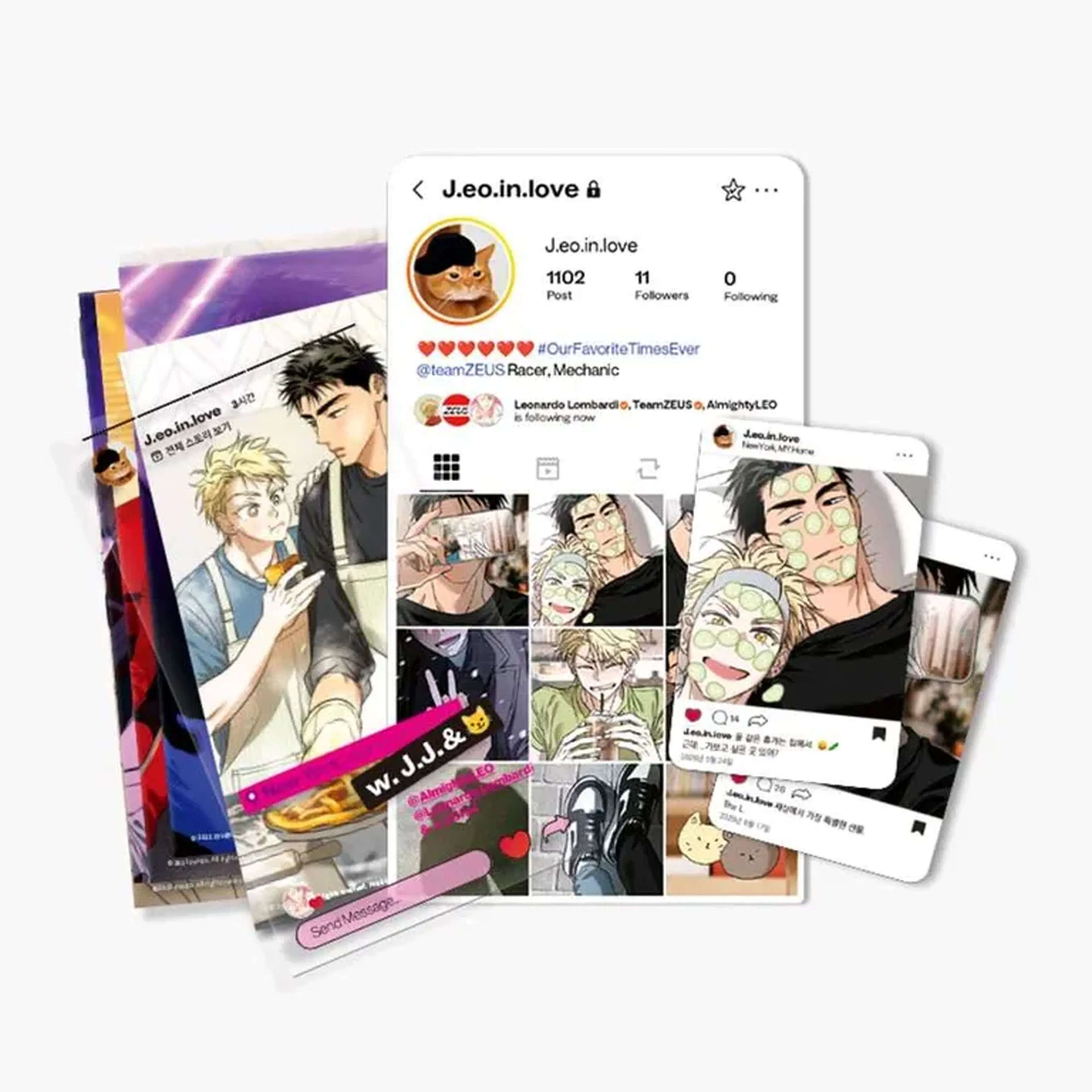 DRIVER'S HIGH J.EO. SNS STICKER SET imagem