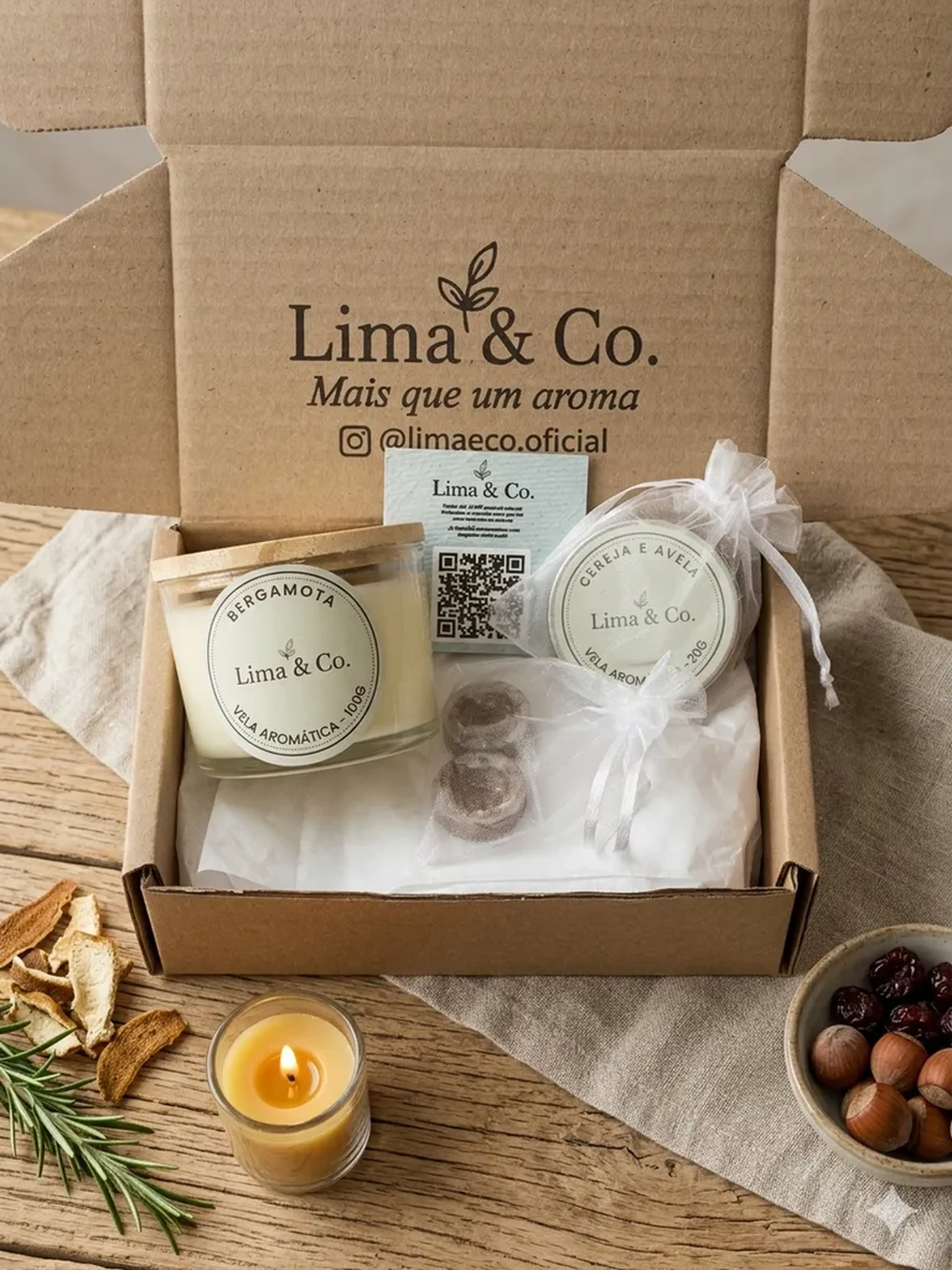 Vela aromática - Bergamota - 100g imagem