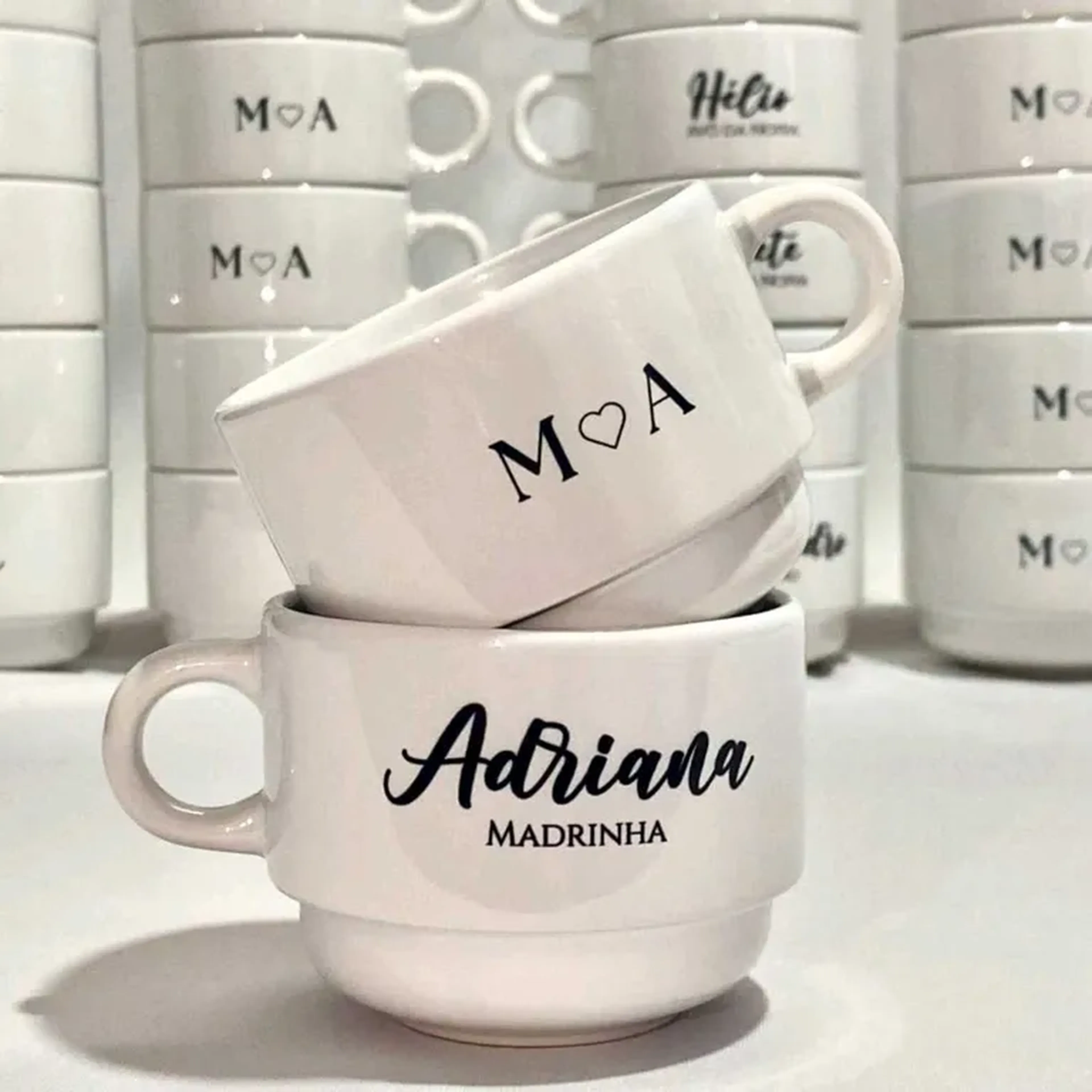 Xícara porcelana branca imagem