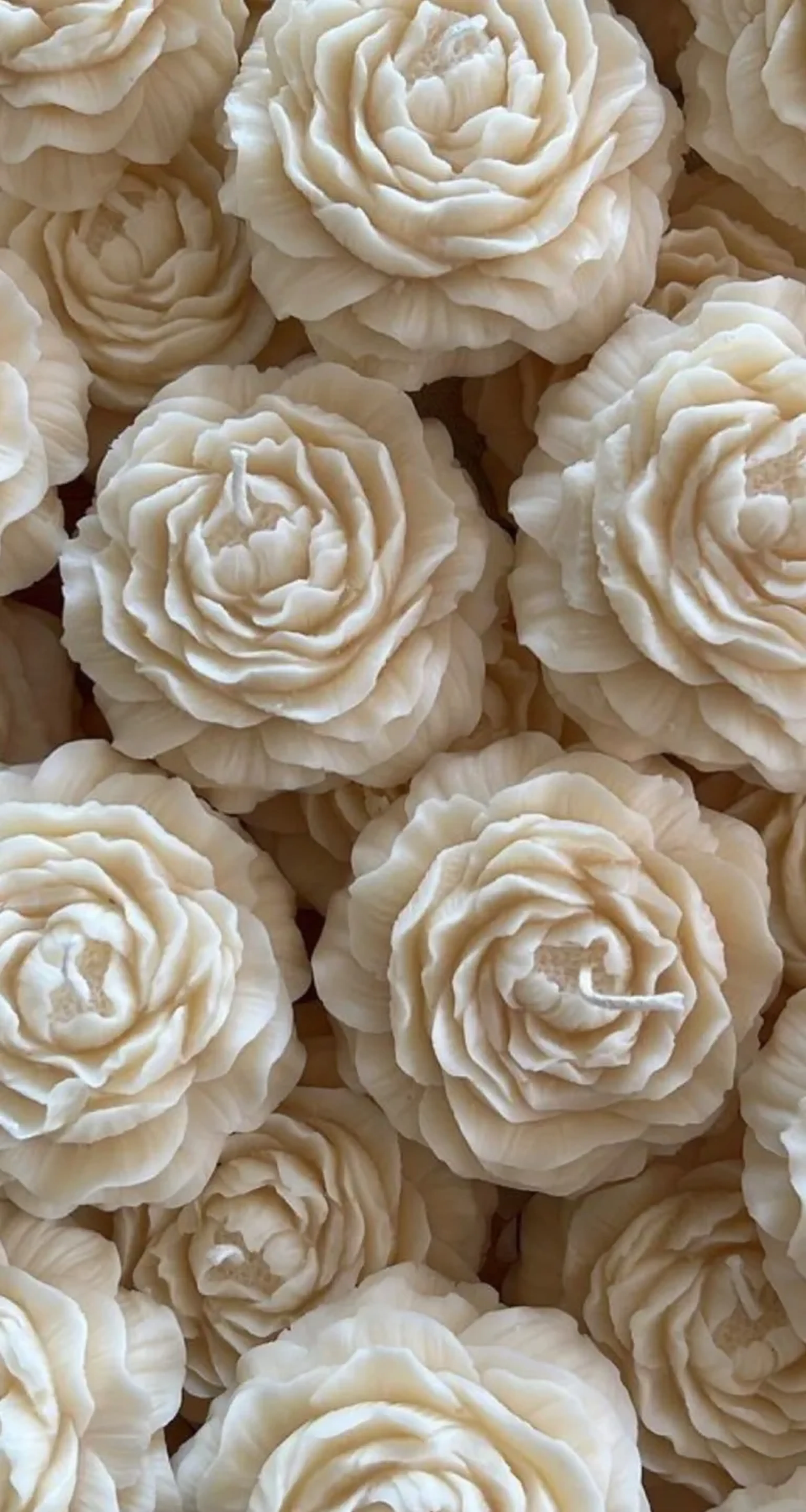 03 Velas Flor Peônia 60g (Lembrancinha) imagem