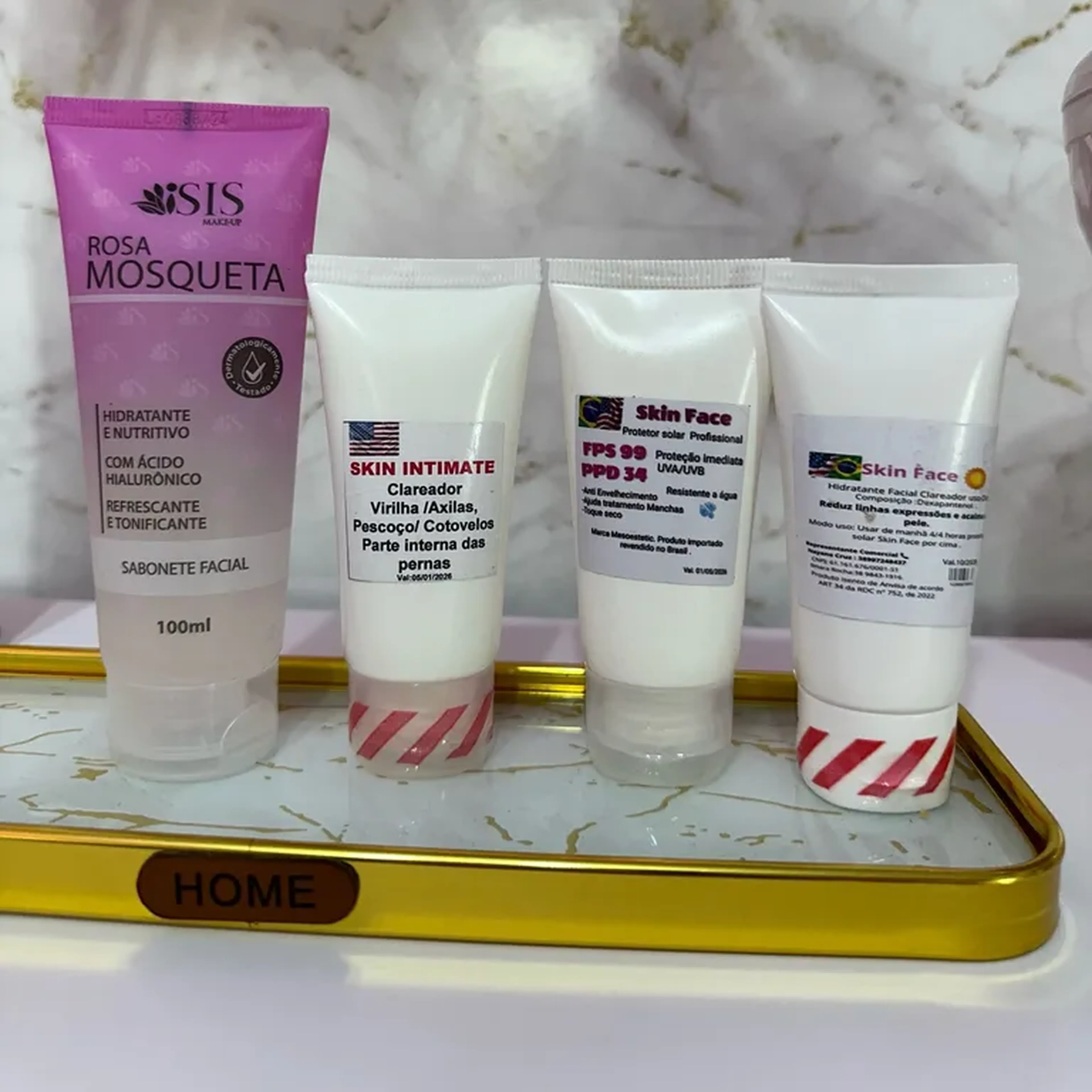 kit completo clareador de virilha, axilas, cotovelo e pescoço imagem