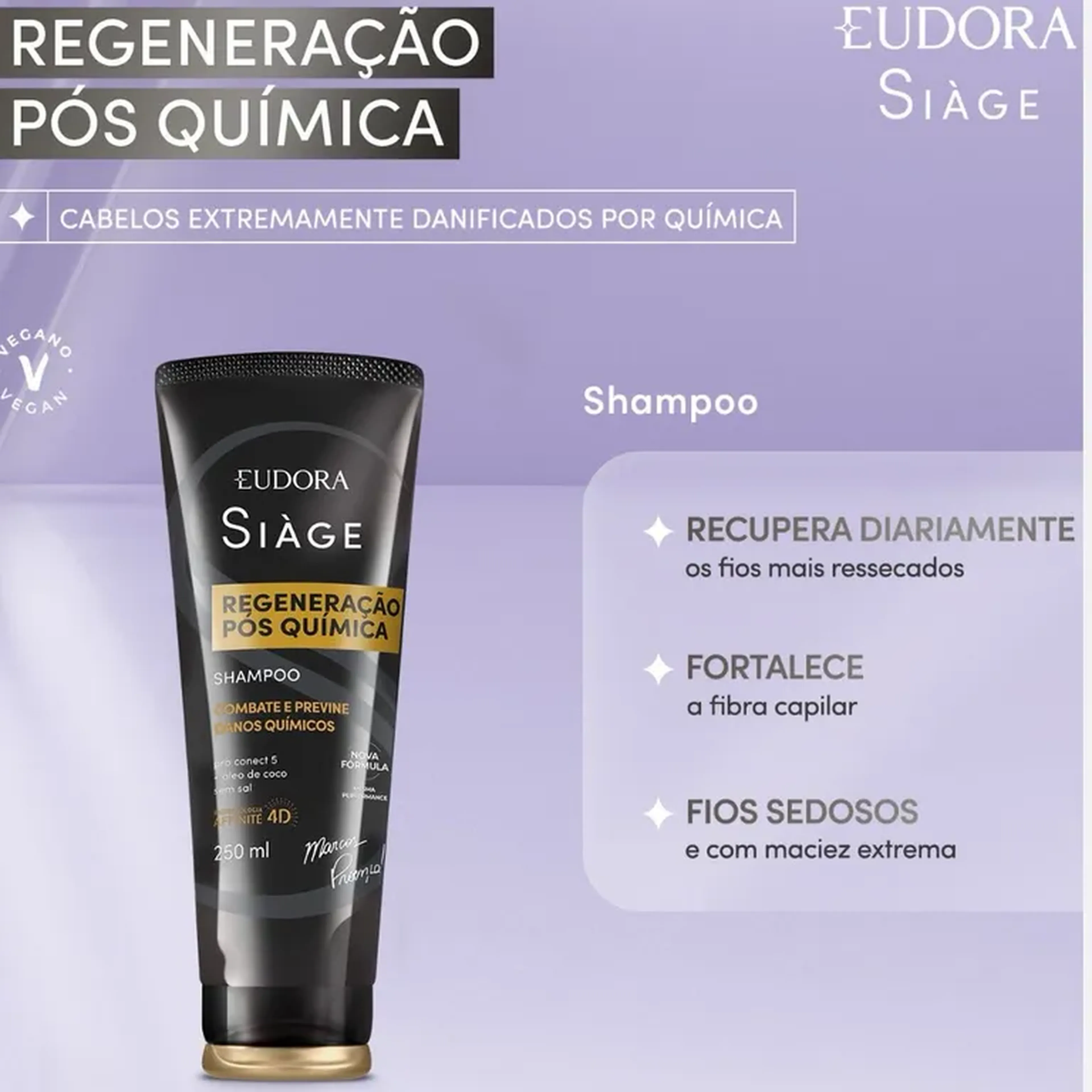 Shampoo Siàge Expert Regeneração Pós Química 250ml imagem
