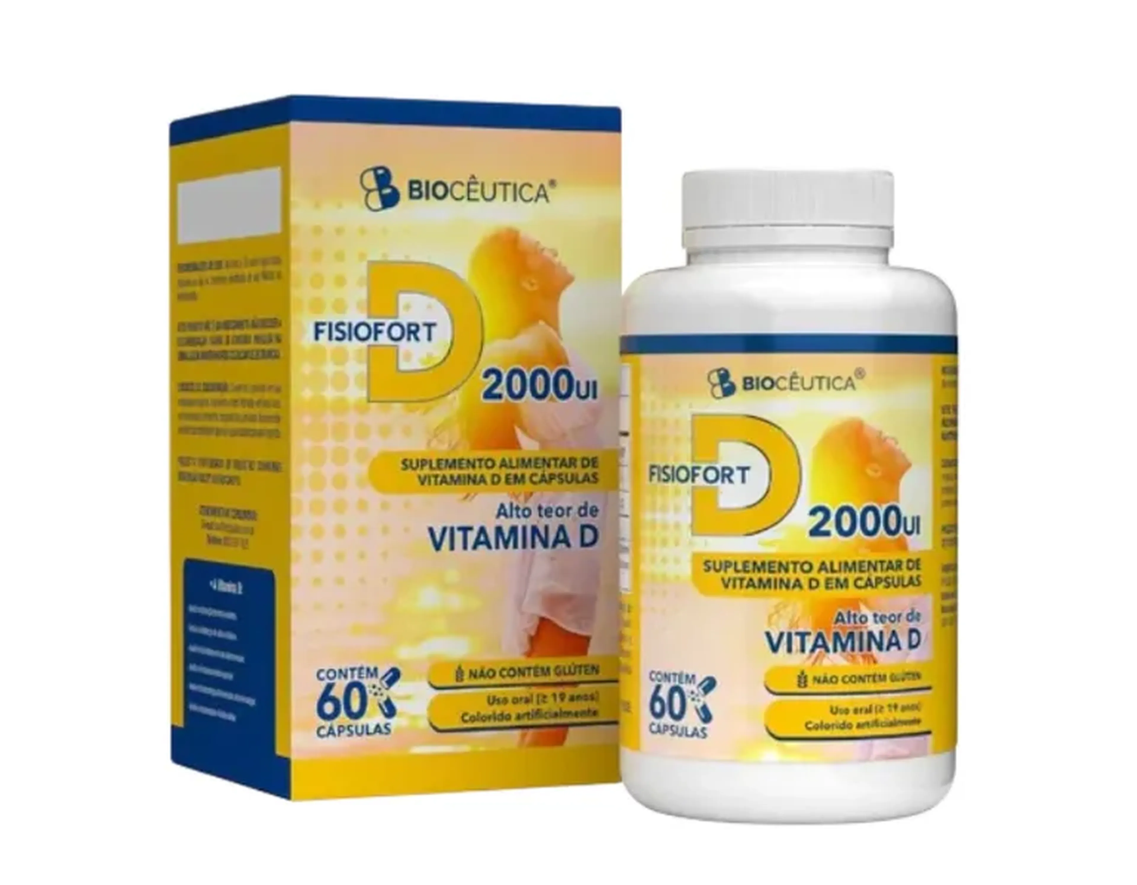 SUPLEMENTO ALIMENTAR FISIOFORT D BIOCEUTICA 60 CAPS imagem