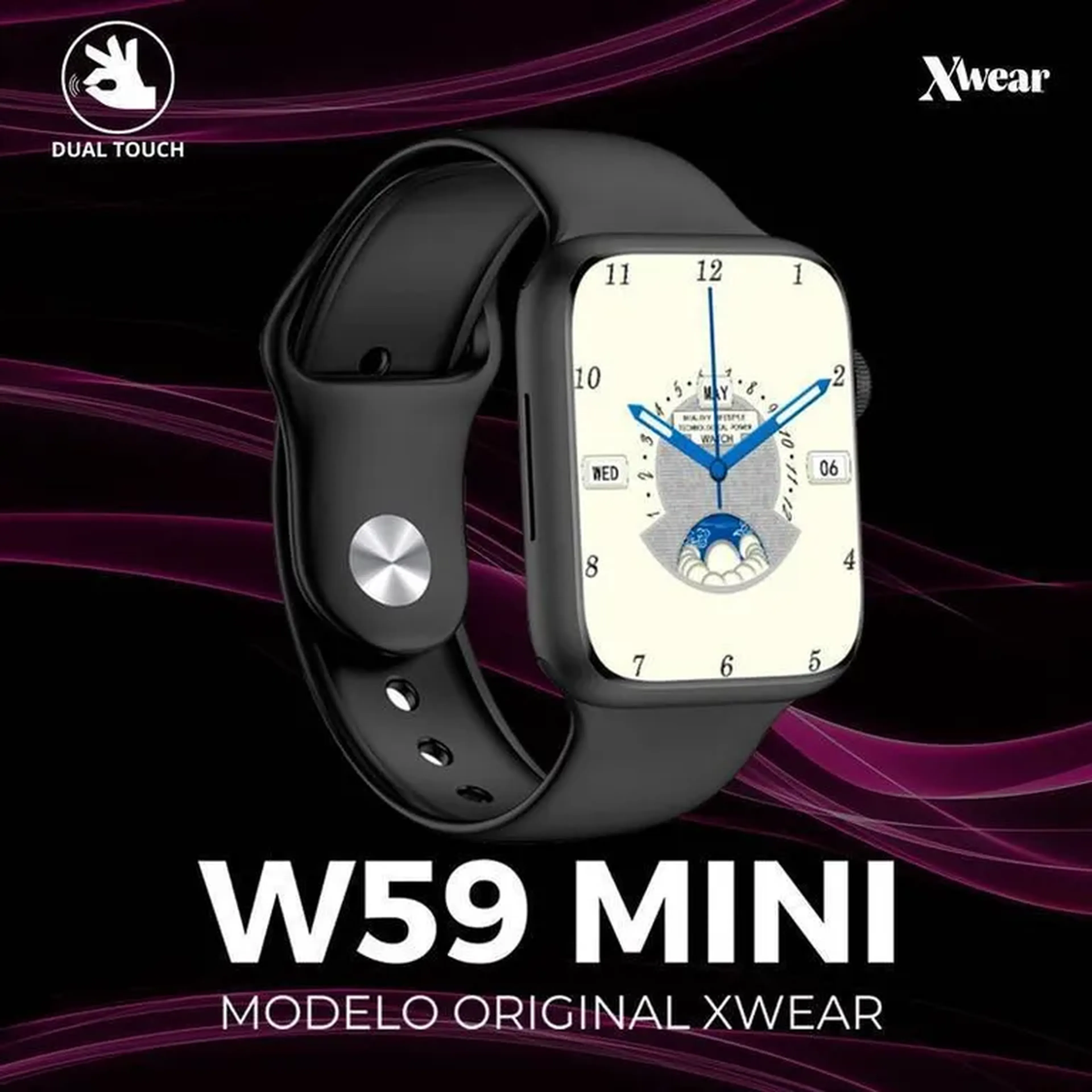 W59 Mini 2° Geração - Função Dois Gestos - Cor Preto imagem