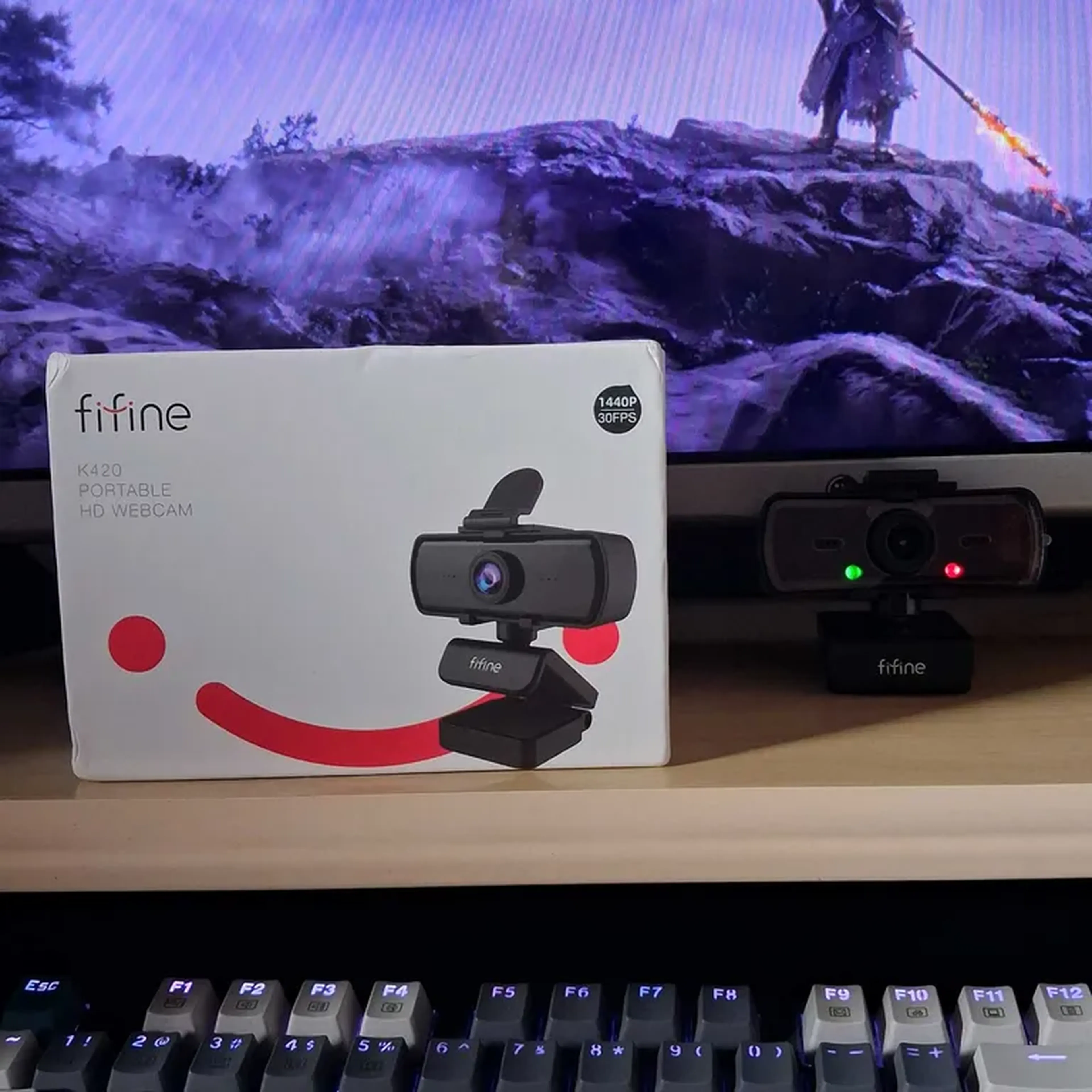 WEBCAM FIFINE K420 (2K) 1440p imagem