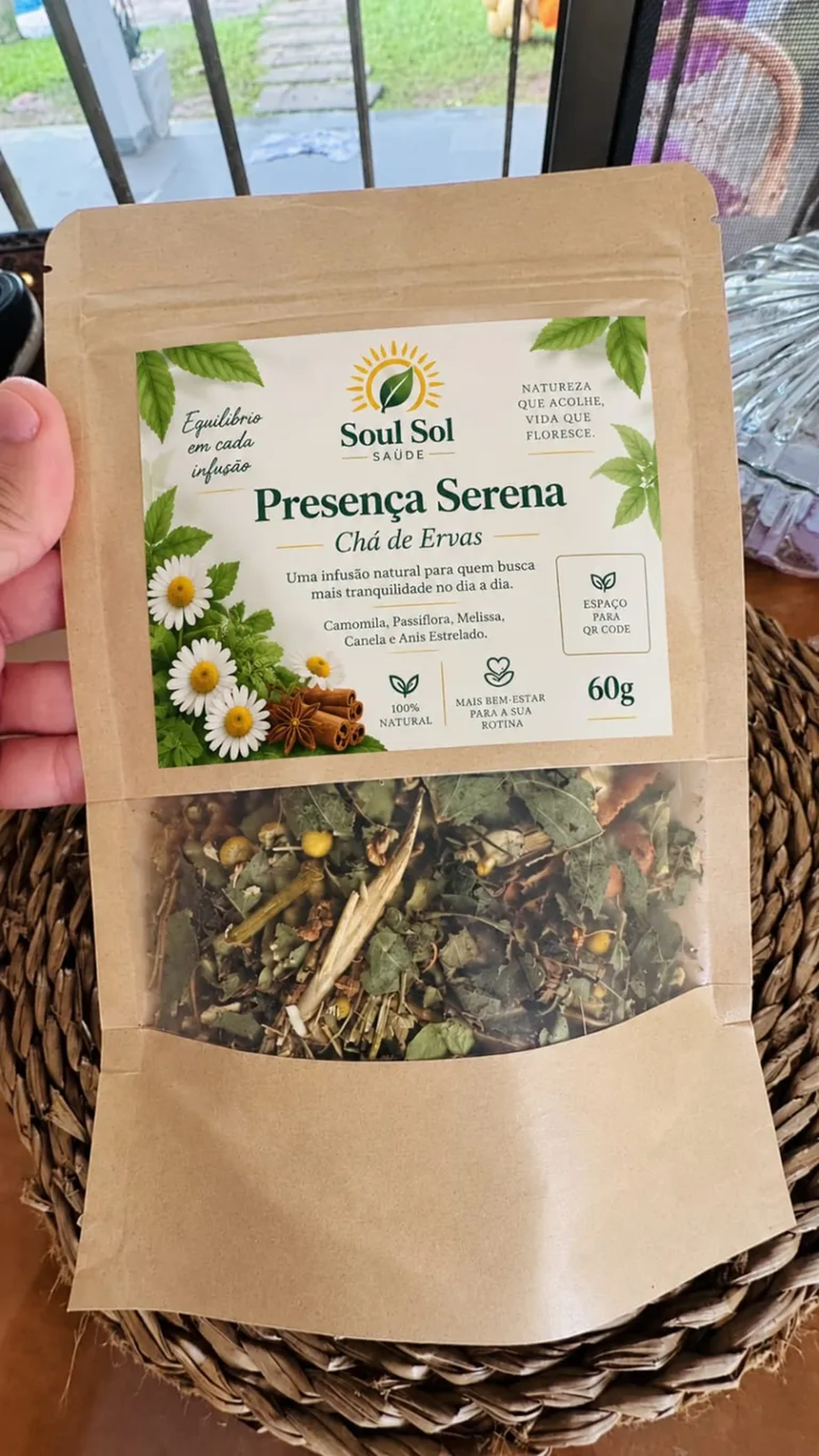PRESENÇA SERENA — CHÁ DE ERVAS | 60g imagem