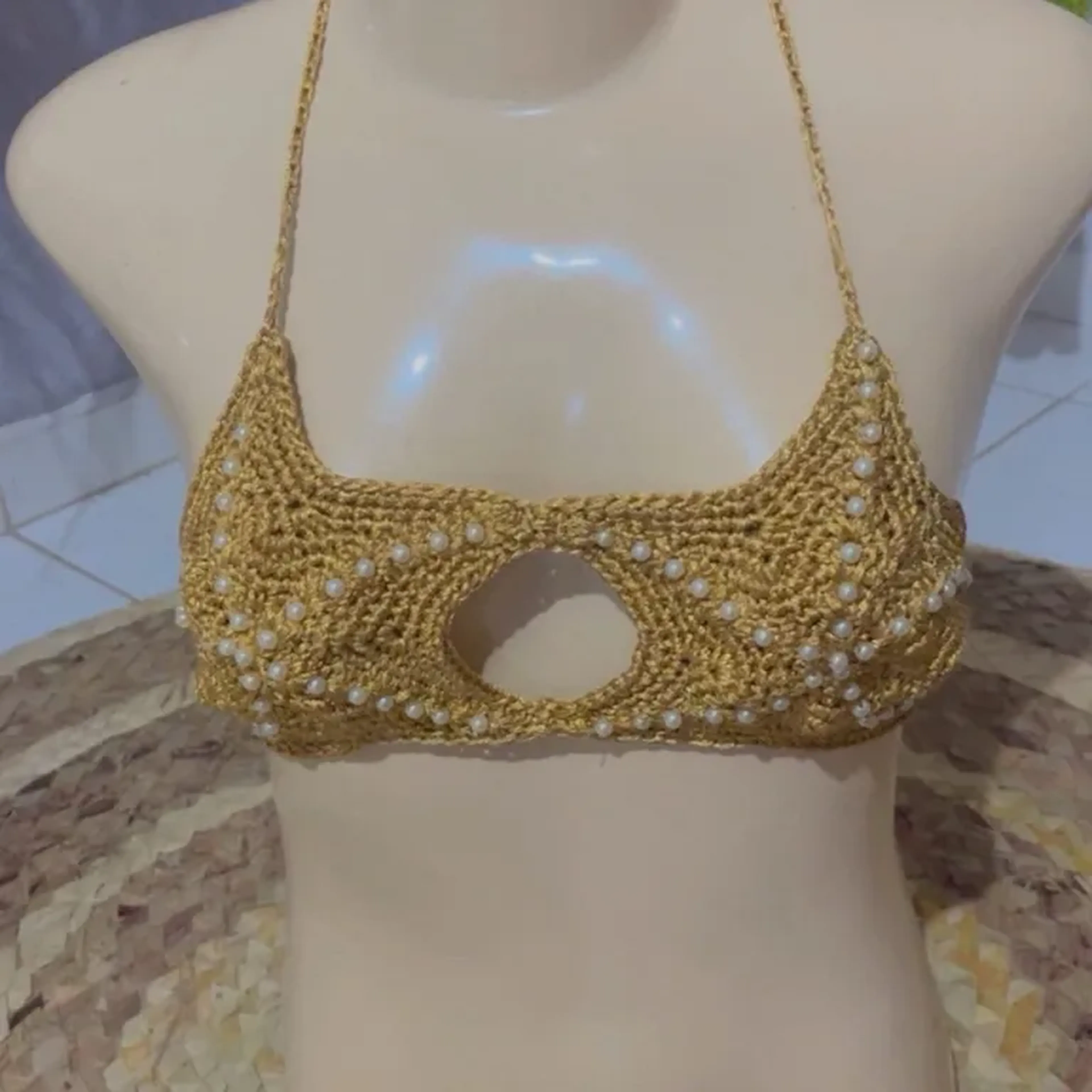 Busto estrela com pérolas imagem