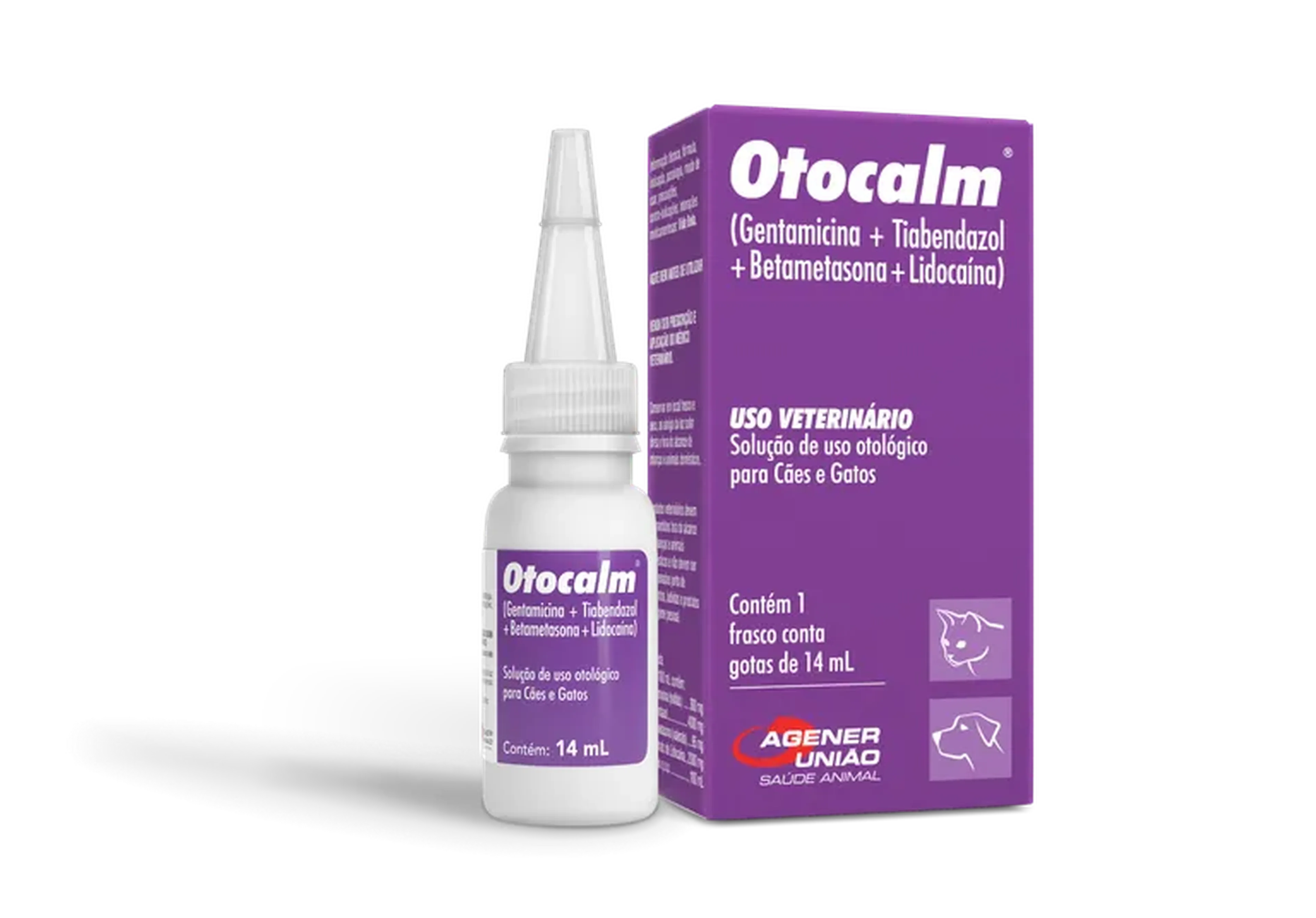 Otocalm Solução Otológica 14ml Caes e Gatos imagem