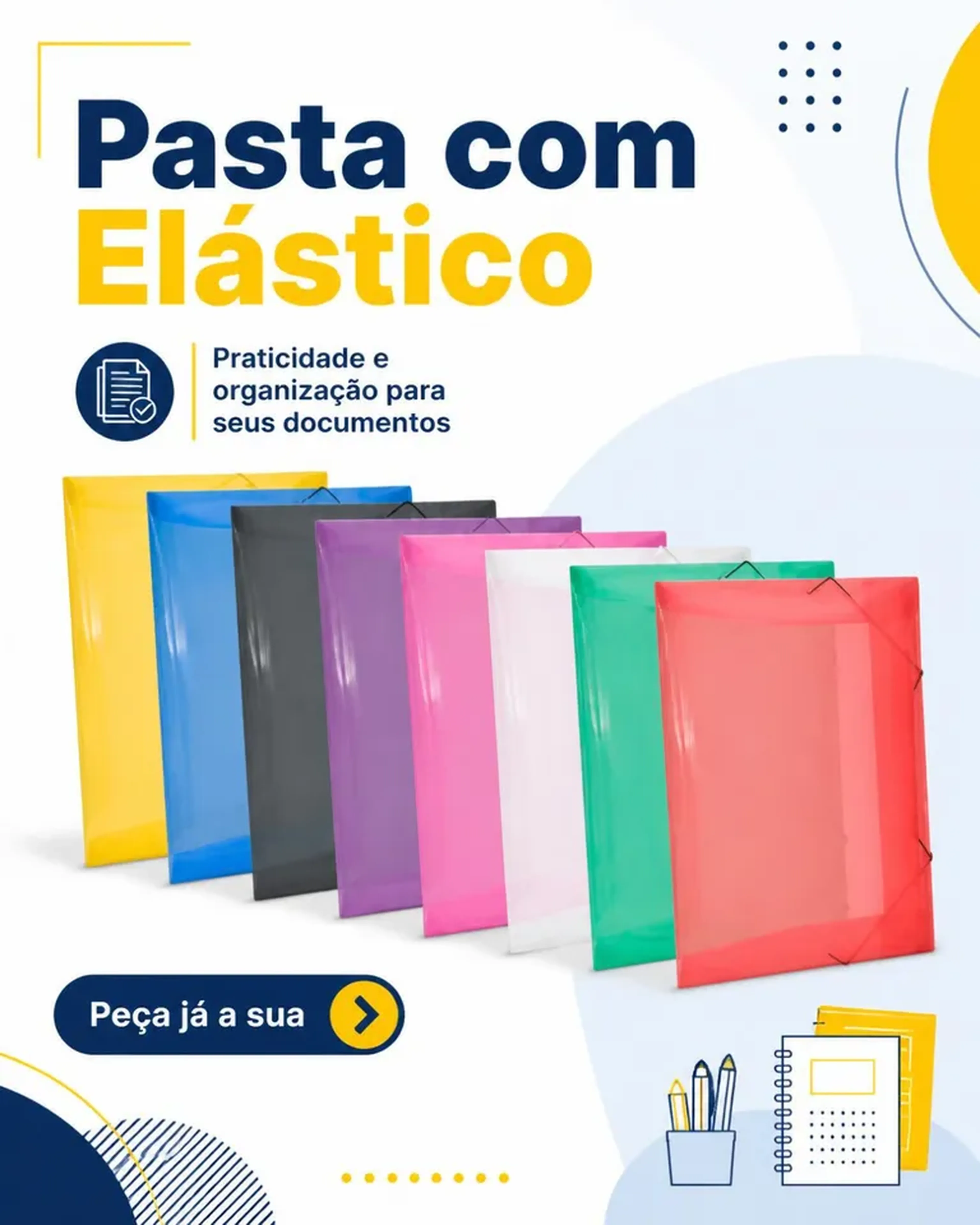 Pasta com Elástico imagem