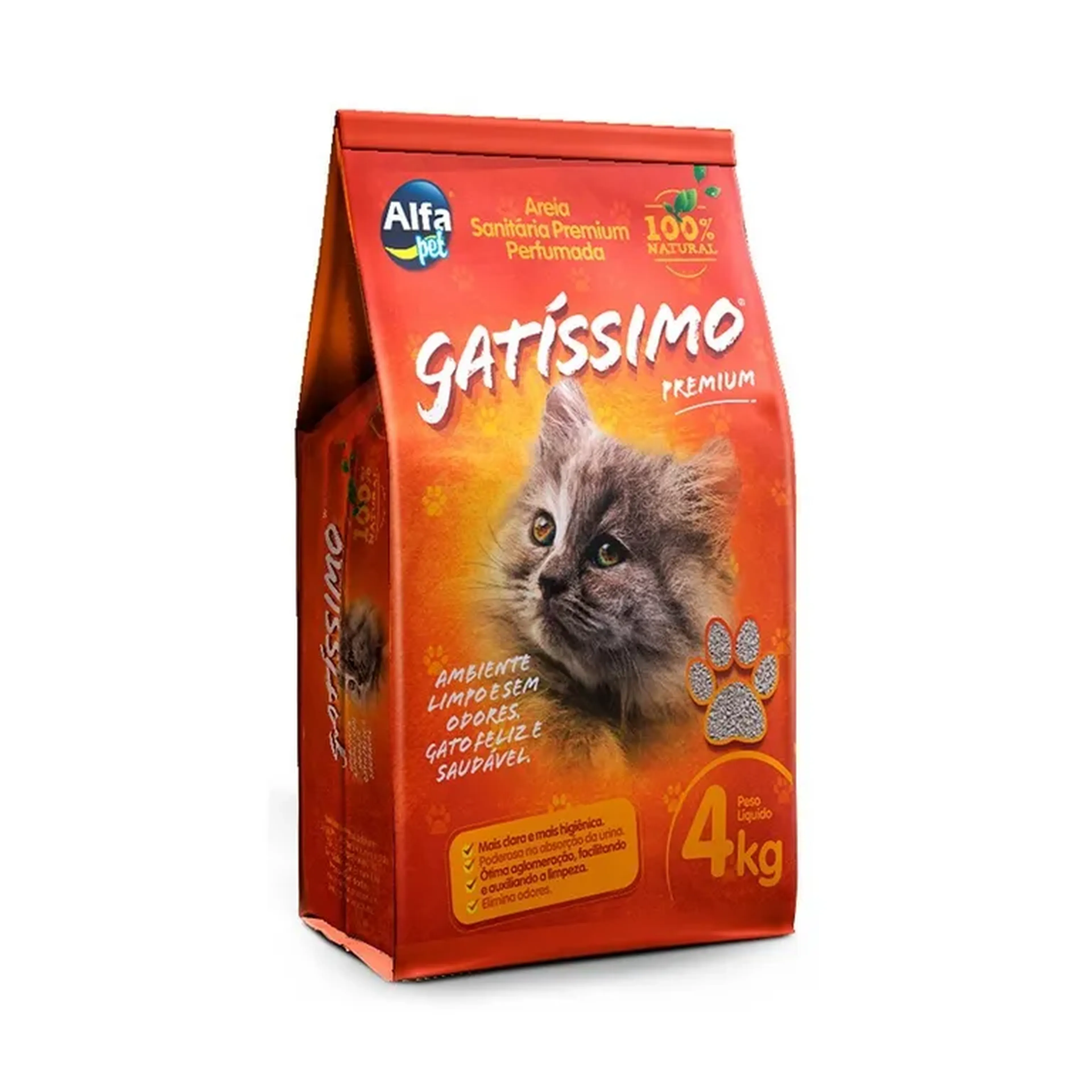 Areia Higiênica Gatíssimo 4 Kg imagem