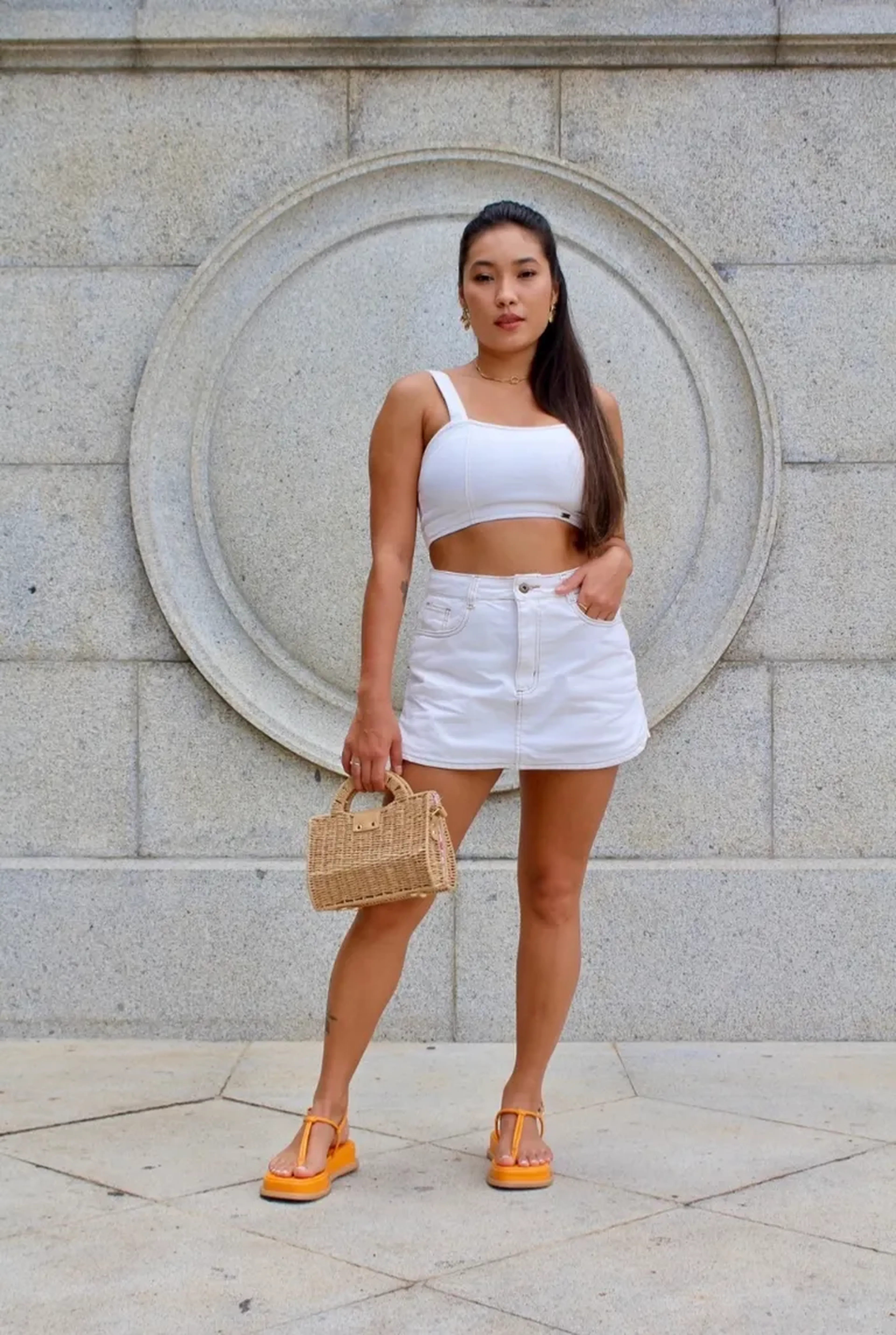 Short saia off white (M , G ) imagem
