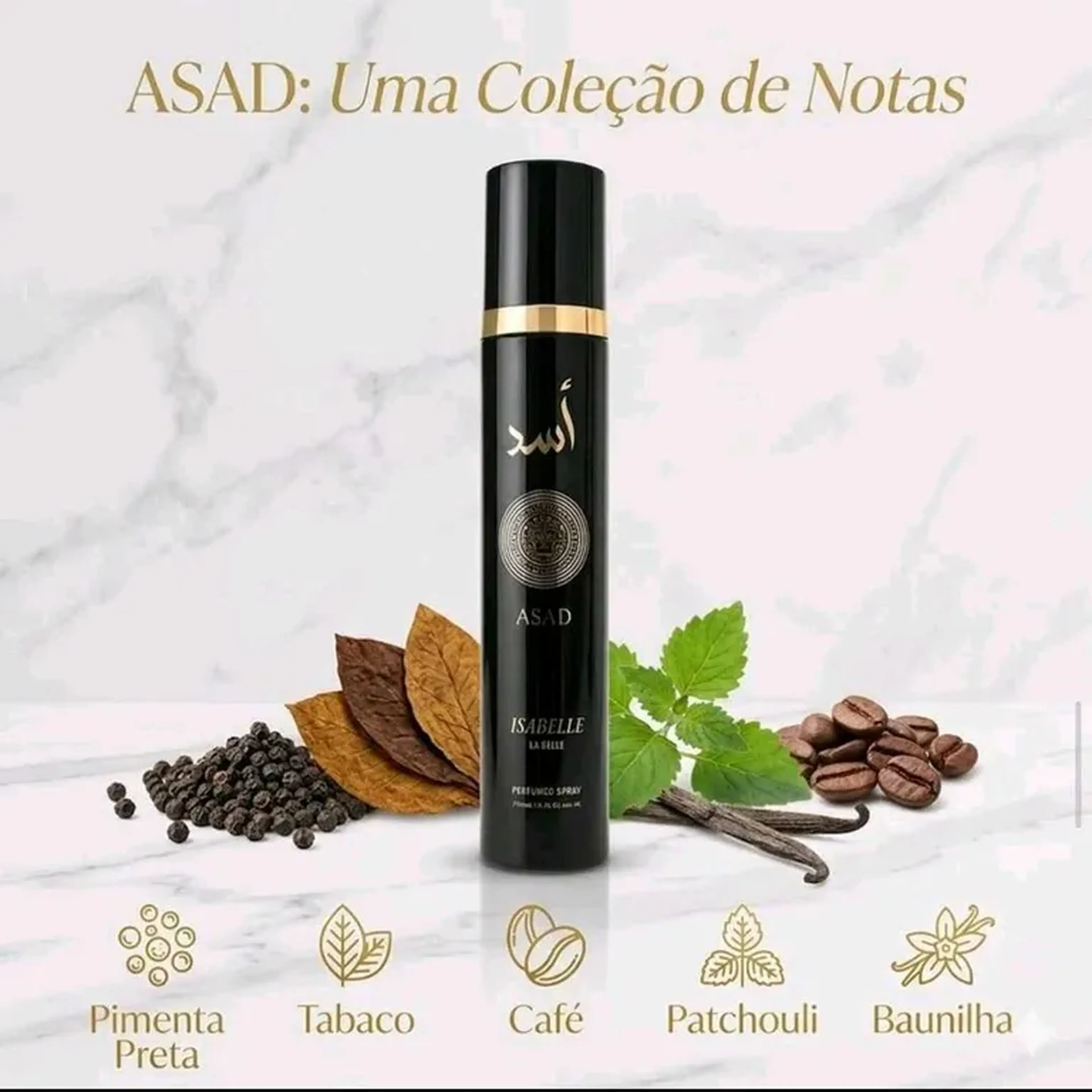 BODY SPLASH ÁRABE ISABELLE LA BELLE MASCULINO- ASAD 300ML imagem