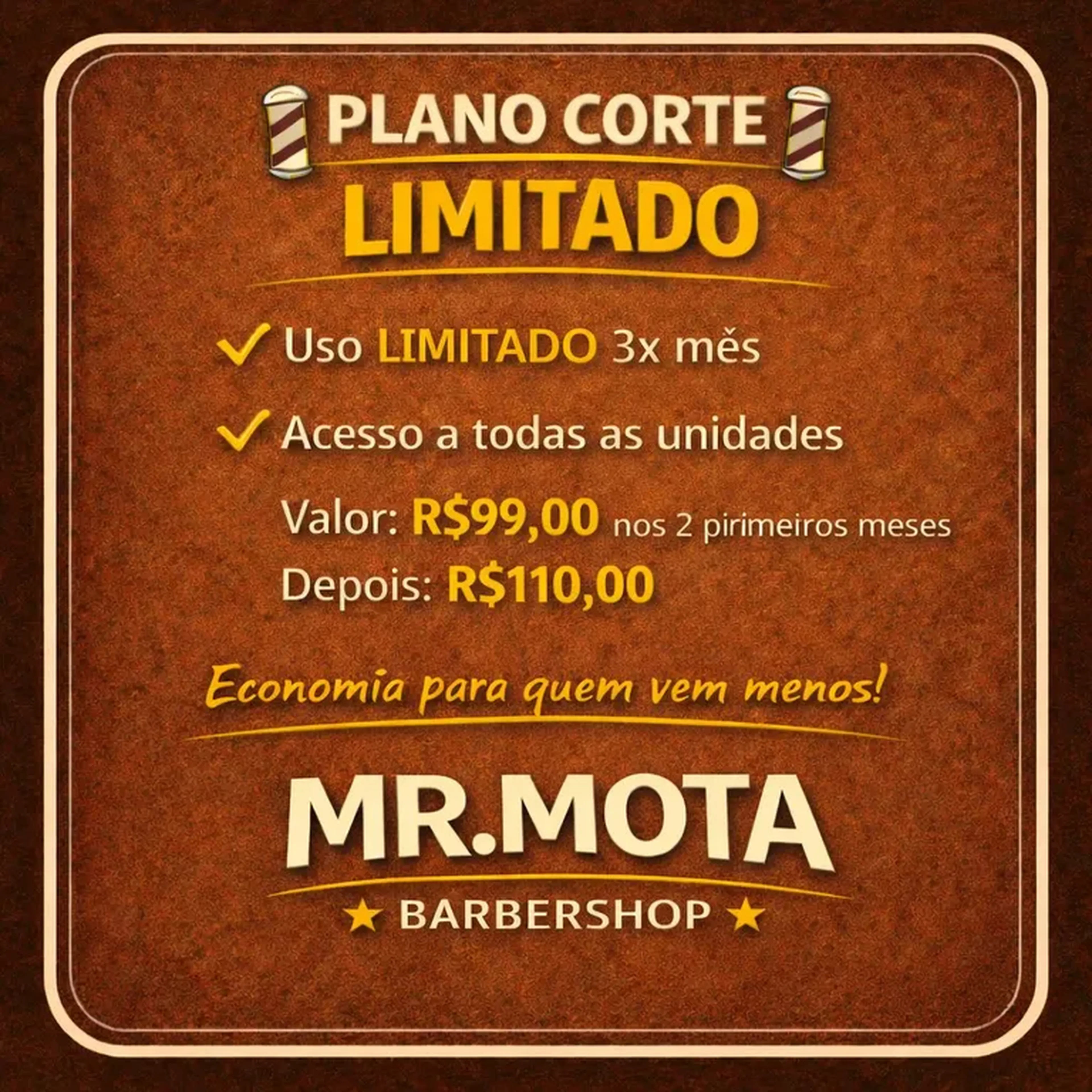 🧑‍🦱Plano Corte Limitado - 3X MÊS imagem