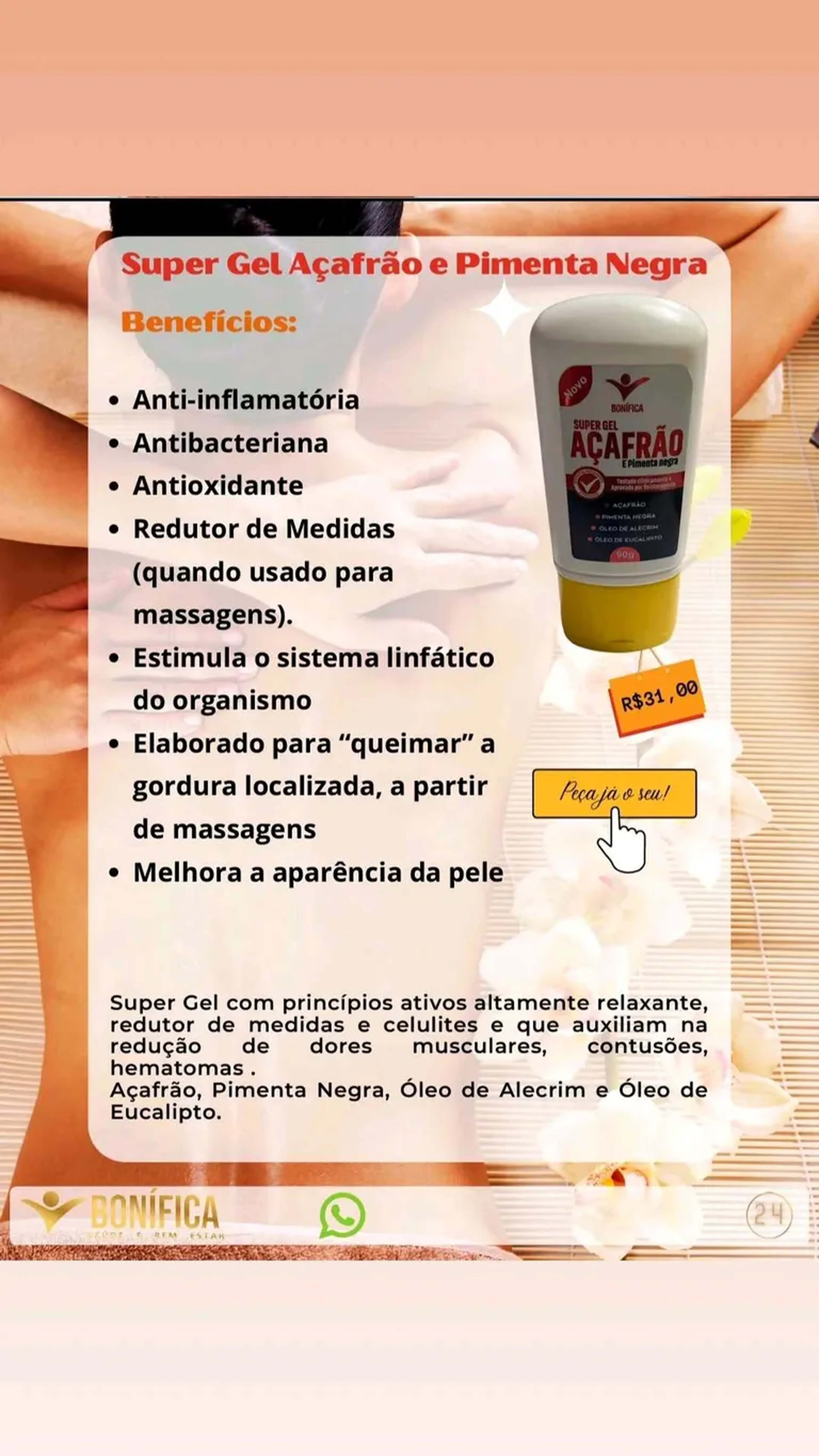 Super Gel Açafrão e Pimenta Negra imagem