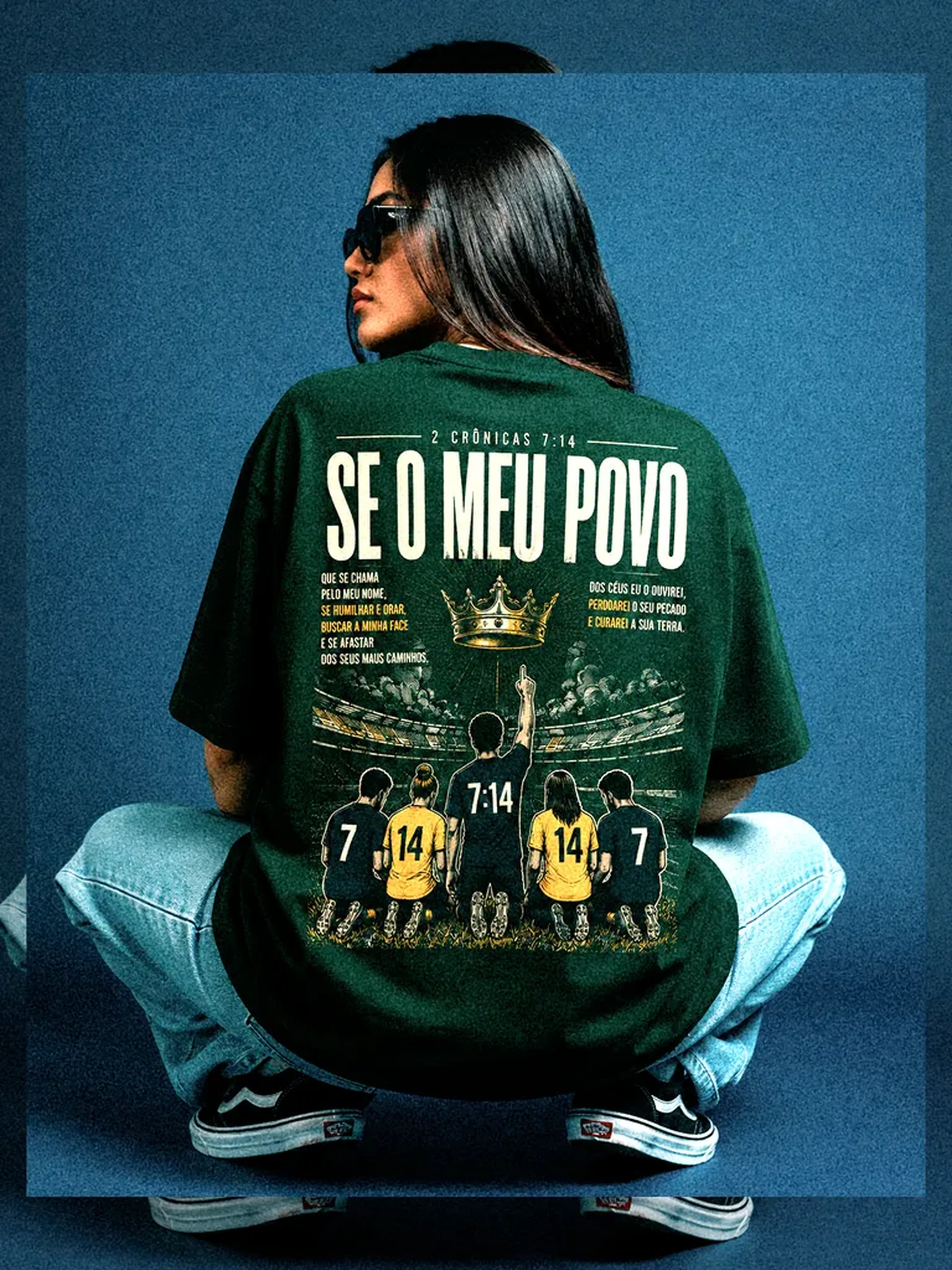 Camisa “SE O MEU POVO” na cor VERDE imagem
