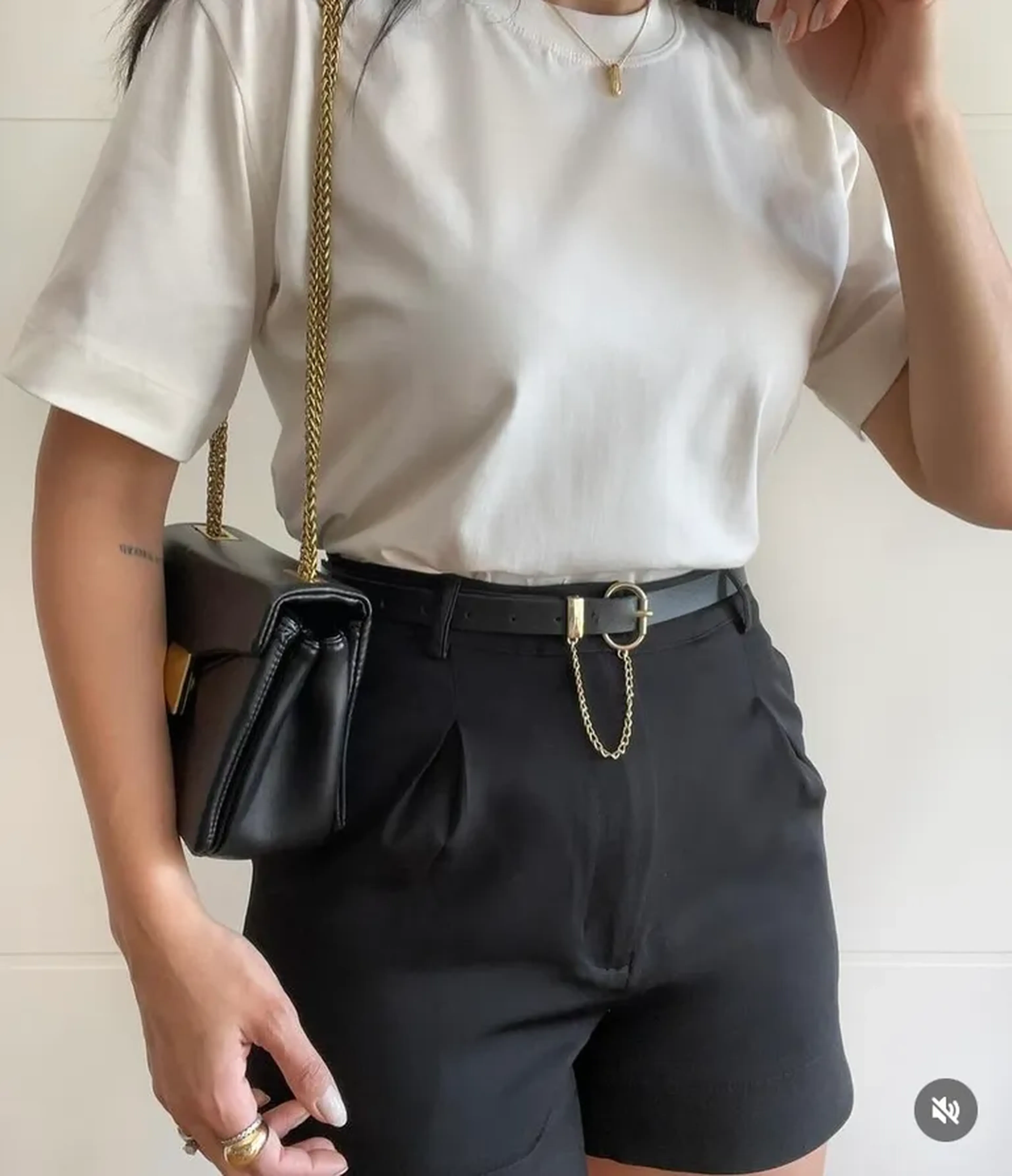Shorts alfaiataria, PP , preto imagem