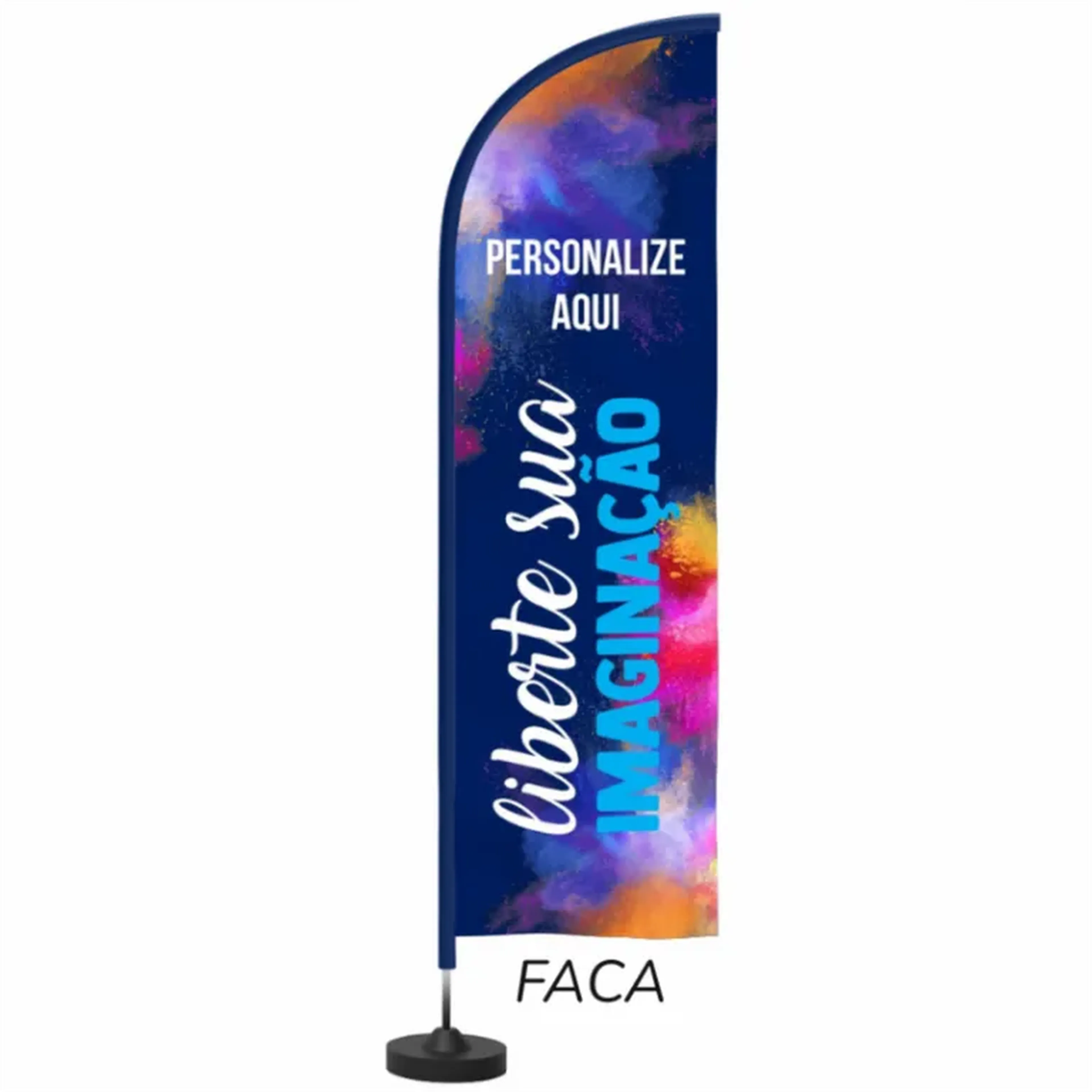 WIND BANNER MODELO FACA - 200X70CM imagem