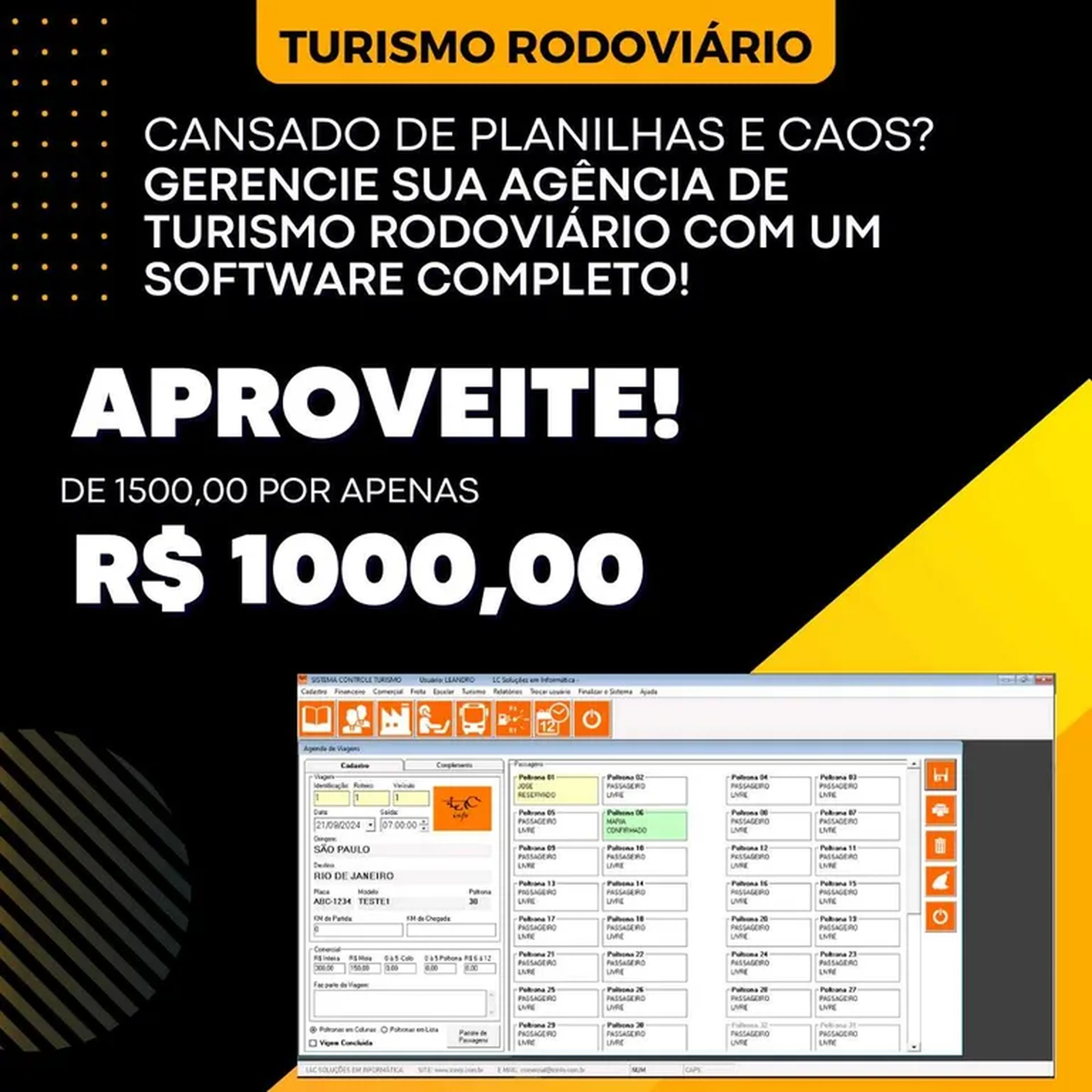 Sistema para agência de turismo imagem