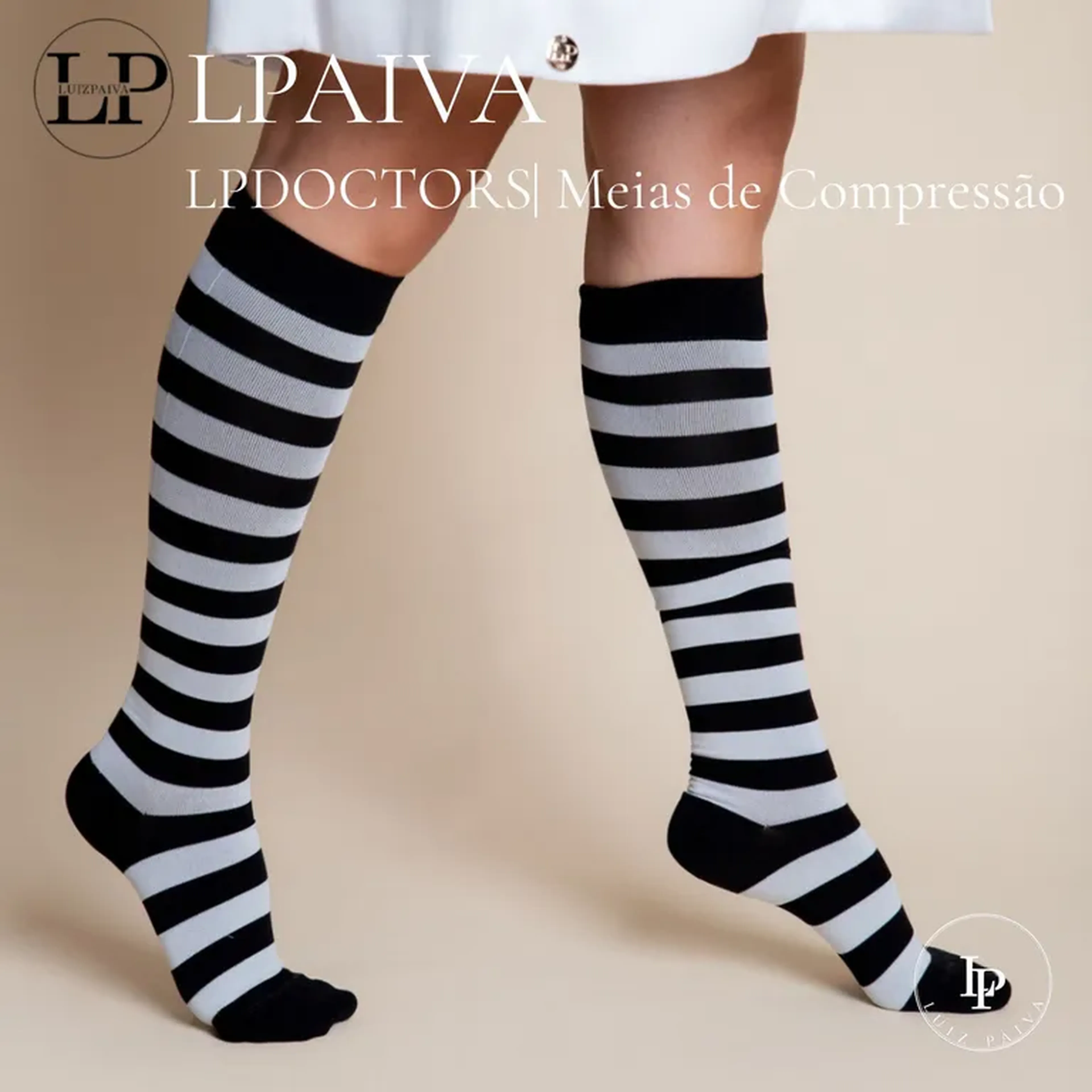Meia de Compressão Esportiva Unisex imagem