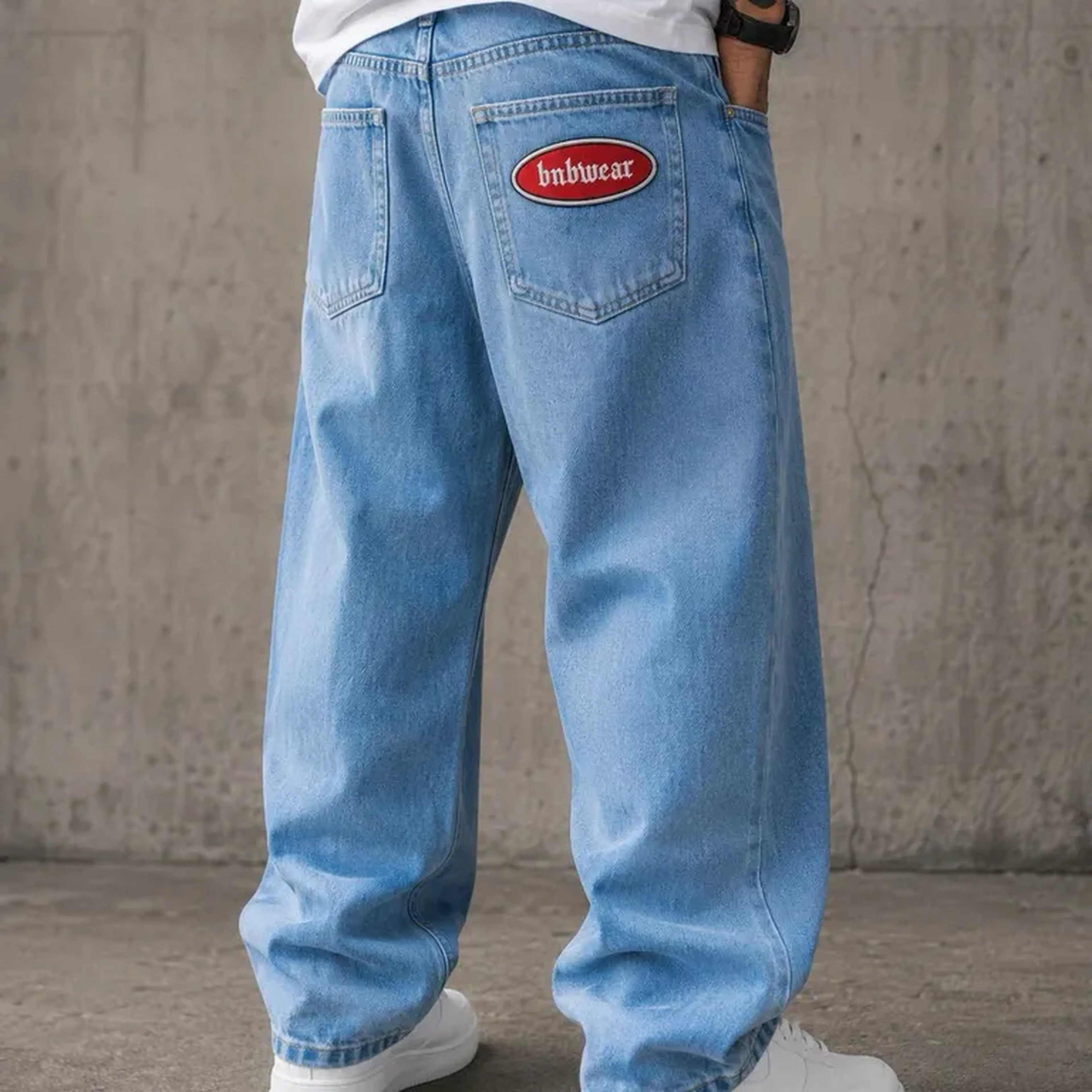 Calça Baggy Azul Clara - Tag BNBWEAR imagem